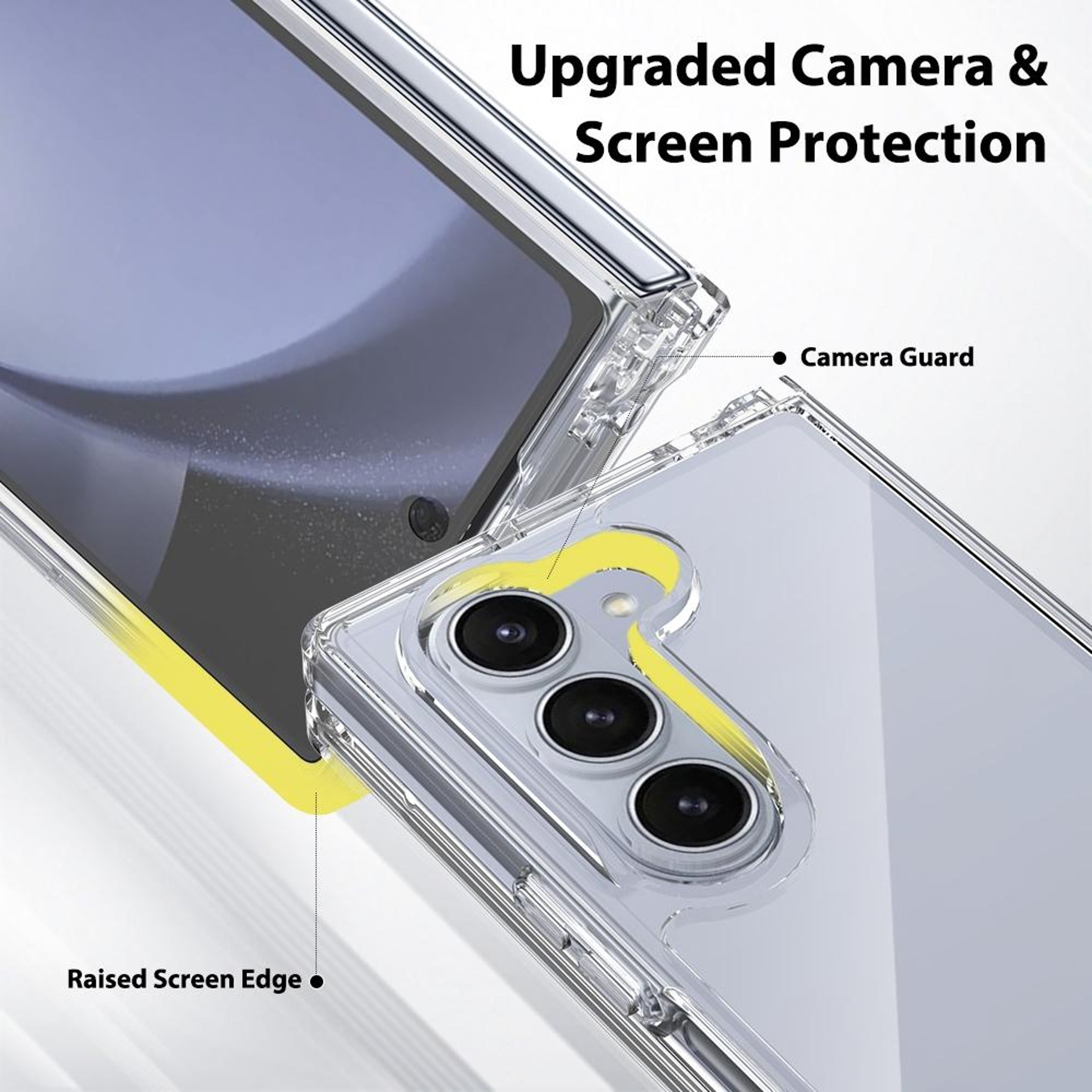 Samsung Galaxy Z Fold6 Clear Phone Case Scratchproof Transparent TPU Case with Acrylic Back – view 7