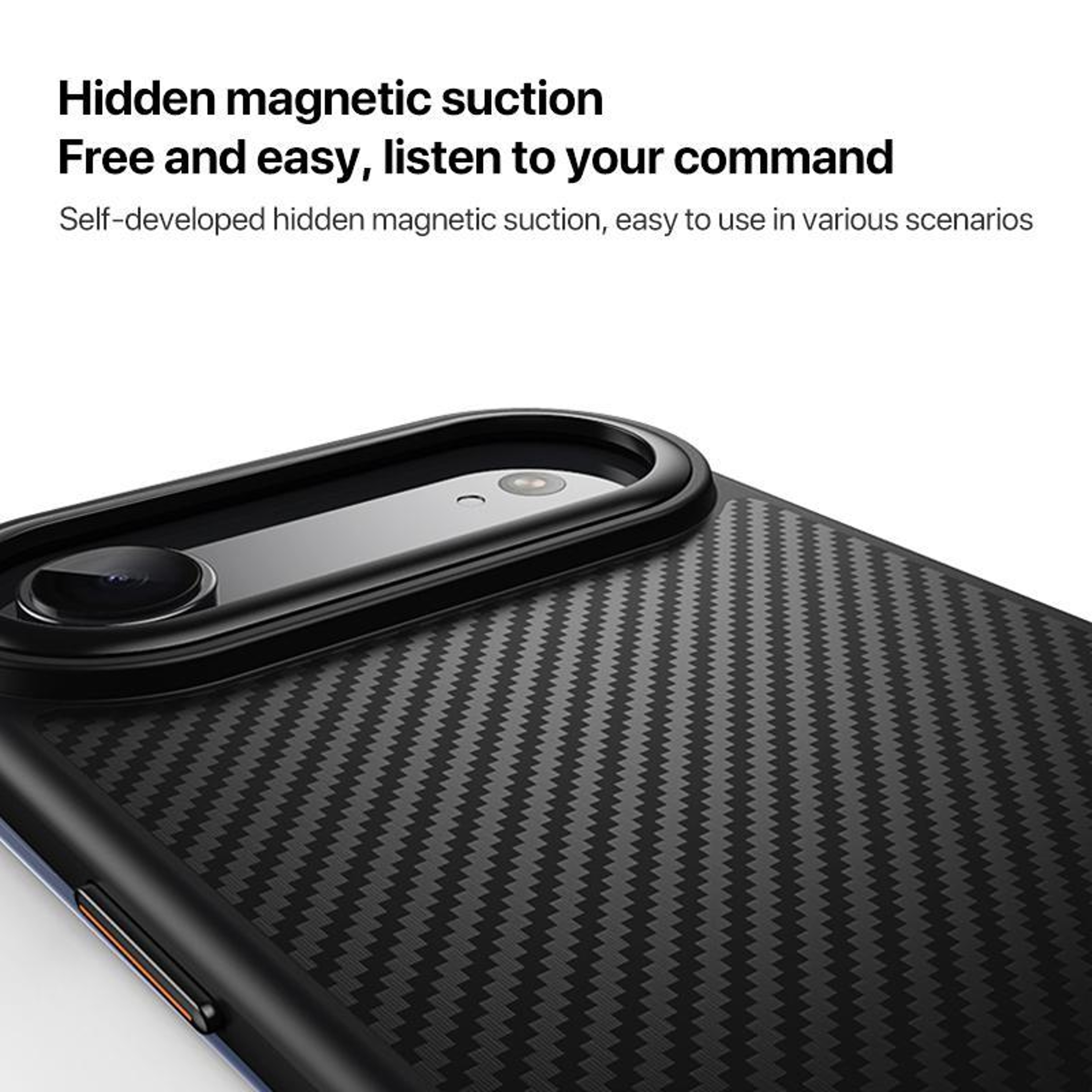 MagSafe iPhone Case with Kevlar Fiber Phone Case Texture Slim Shockproof Magnetic Cover Black – view 5