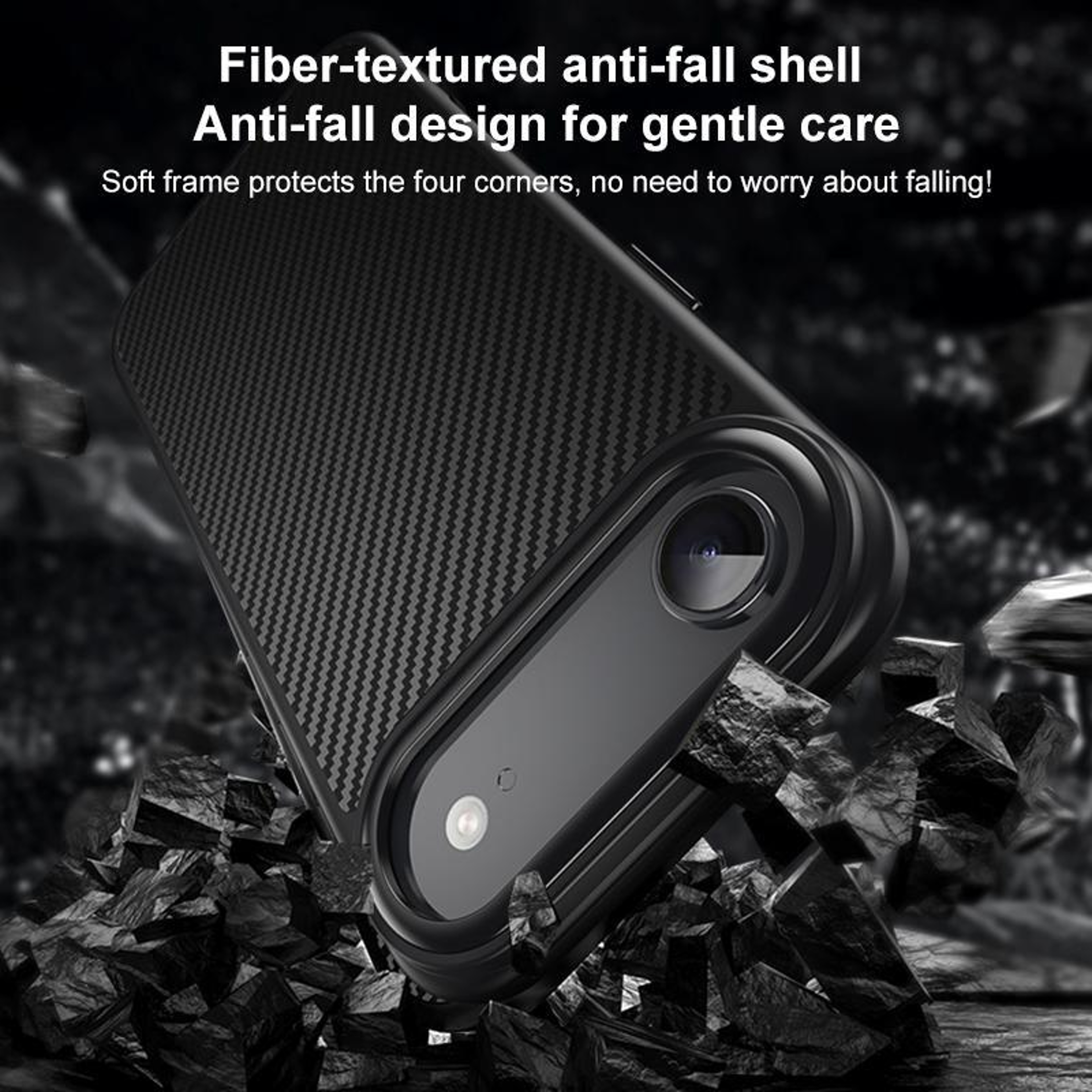 MagSafe iPhone Case with Kevlar Fiber Phone Case Texture Slim Shockproof Magnetic Cover Black – view 8