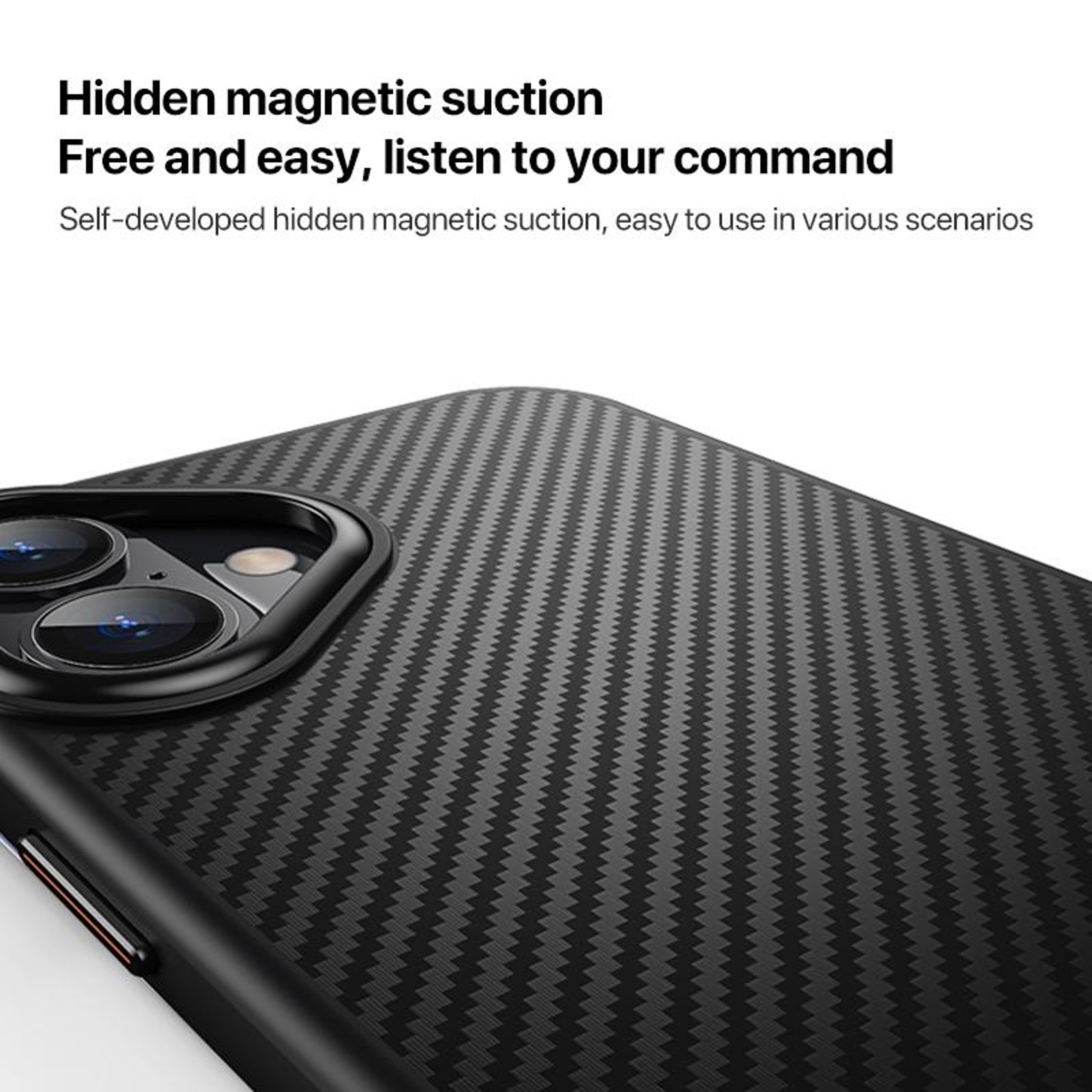 iPhone 16 Plus Kevlar Texture Case Magnetic Shockproof Phone Case with MagSafe Compatible Design – view 4
