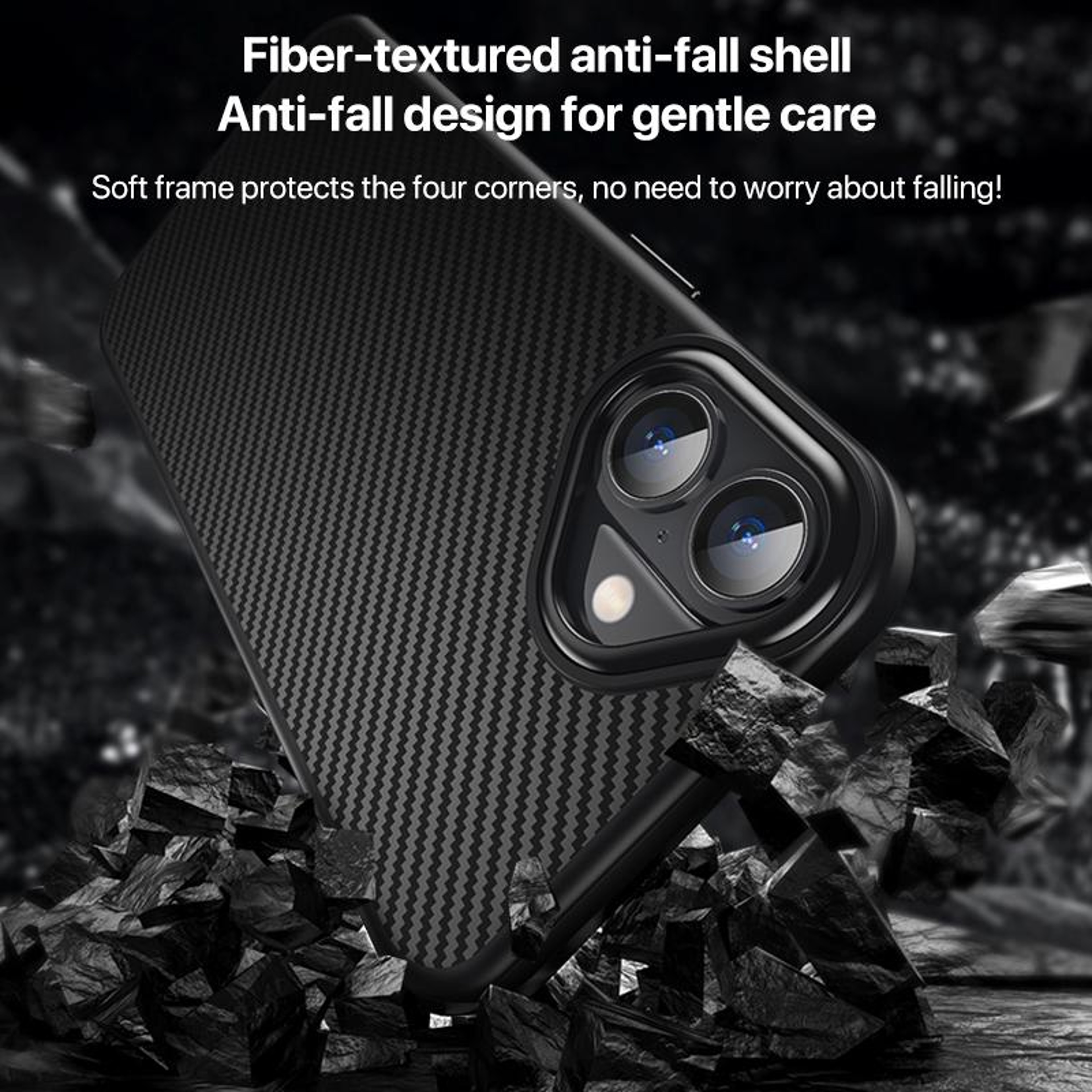 iPhone 16 Plus Kevlar Texture Case Magnetic Shockproof Phone Case with MagSafe Compatible Design – view 7