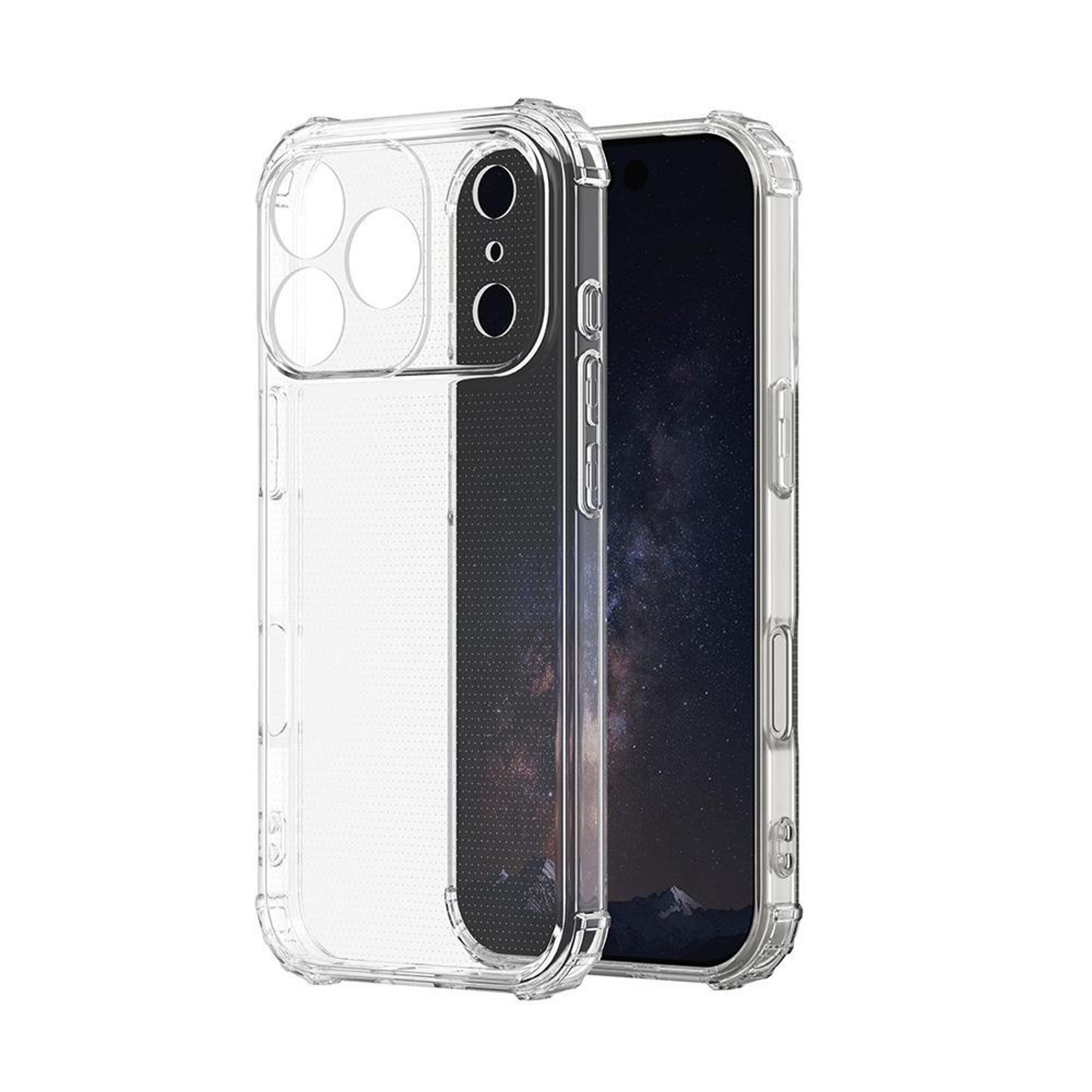 iPhone 17 Pro Max Clear TPU Case with Shockproof Phone Case Four Corner Drop Protection – view 3