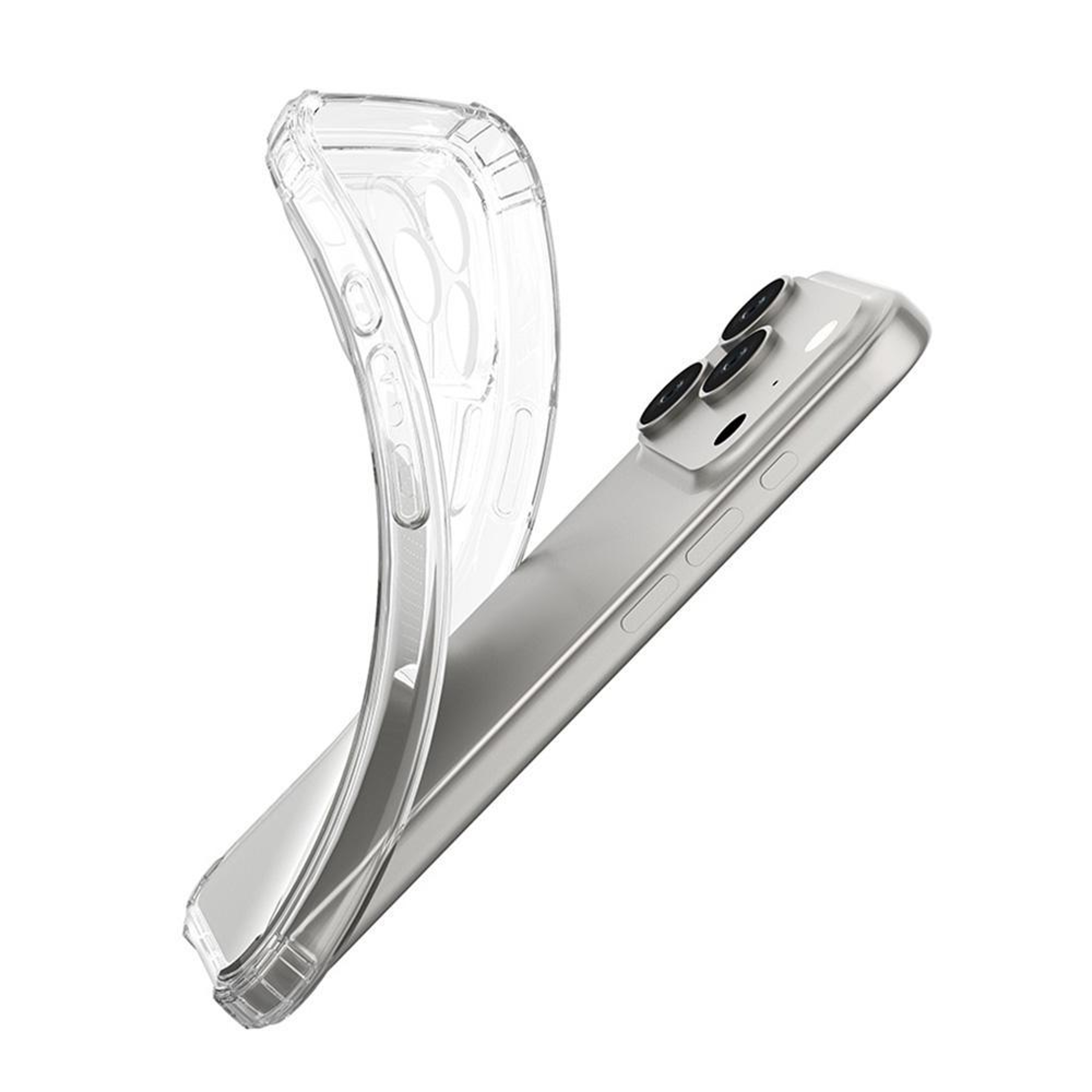 iPhone 17 Pro Max Clear TPU Case with Shockproof Phone Case Four Corner Drop Protection – view 6