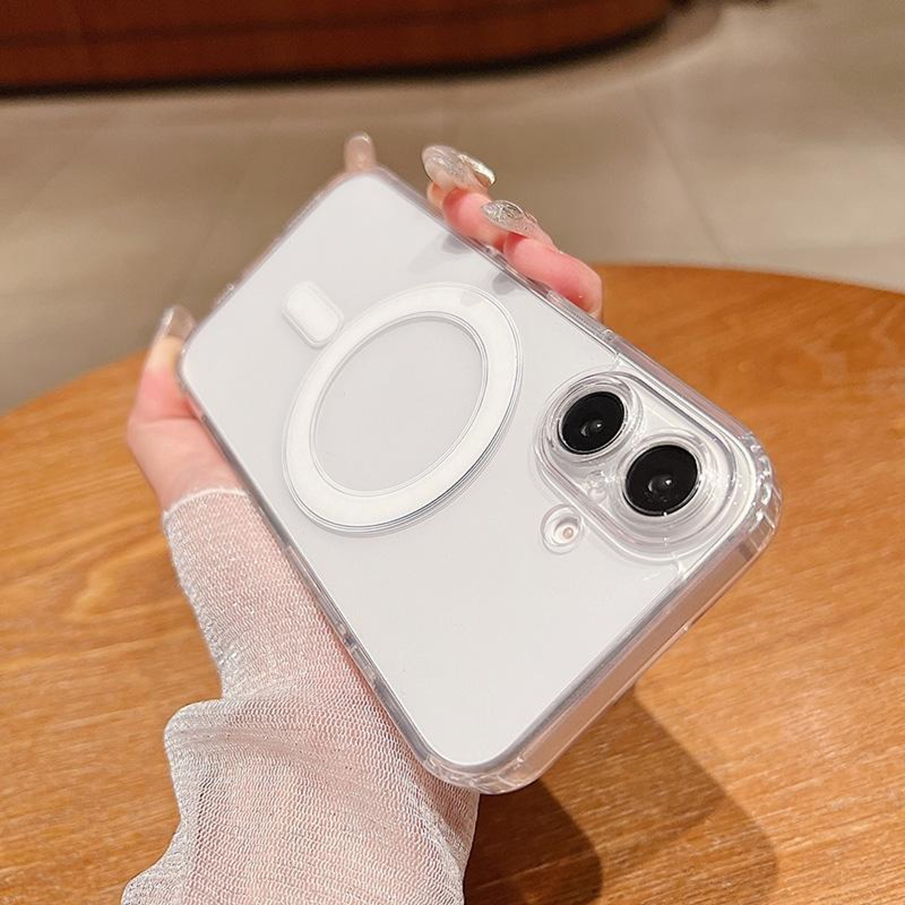 iPhone 16 Plus MagSafe Clear Case Magnetic Transparent Phone Case with Acrylic TPU Protection – view 2
