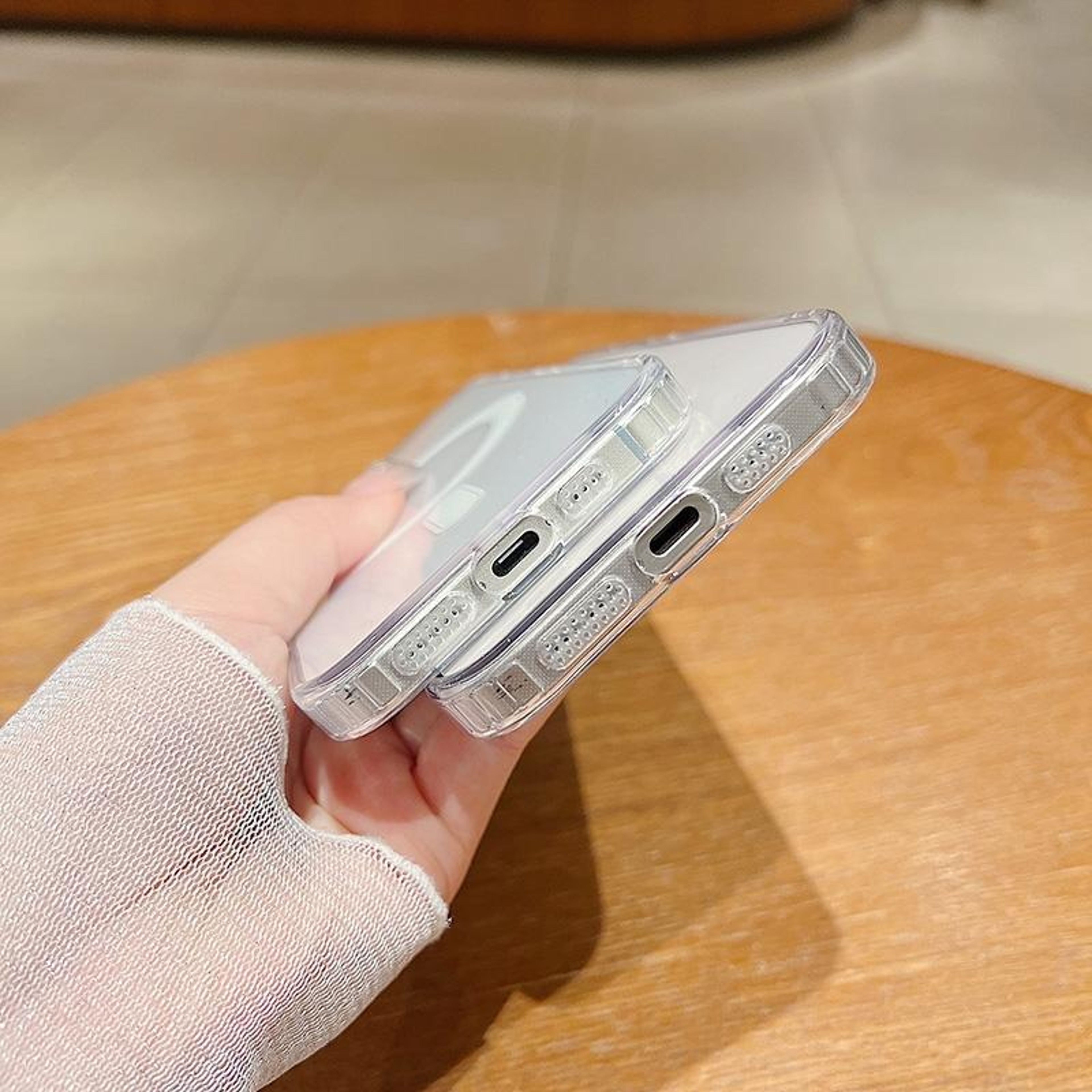 iPhone 16 Plus MagSafe Clear Case Magnetic Transparent Phone Case with Acrylic TPU Protection – view 4