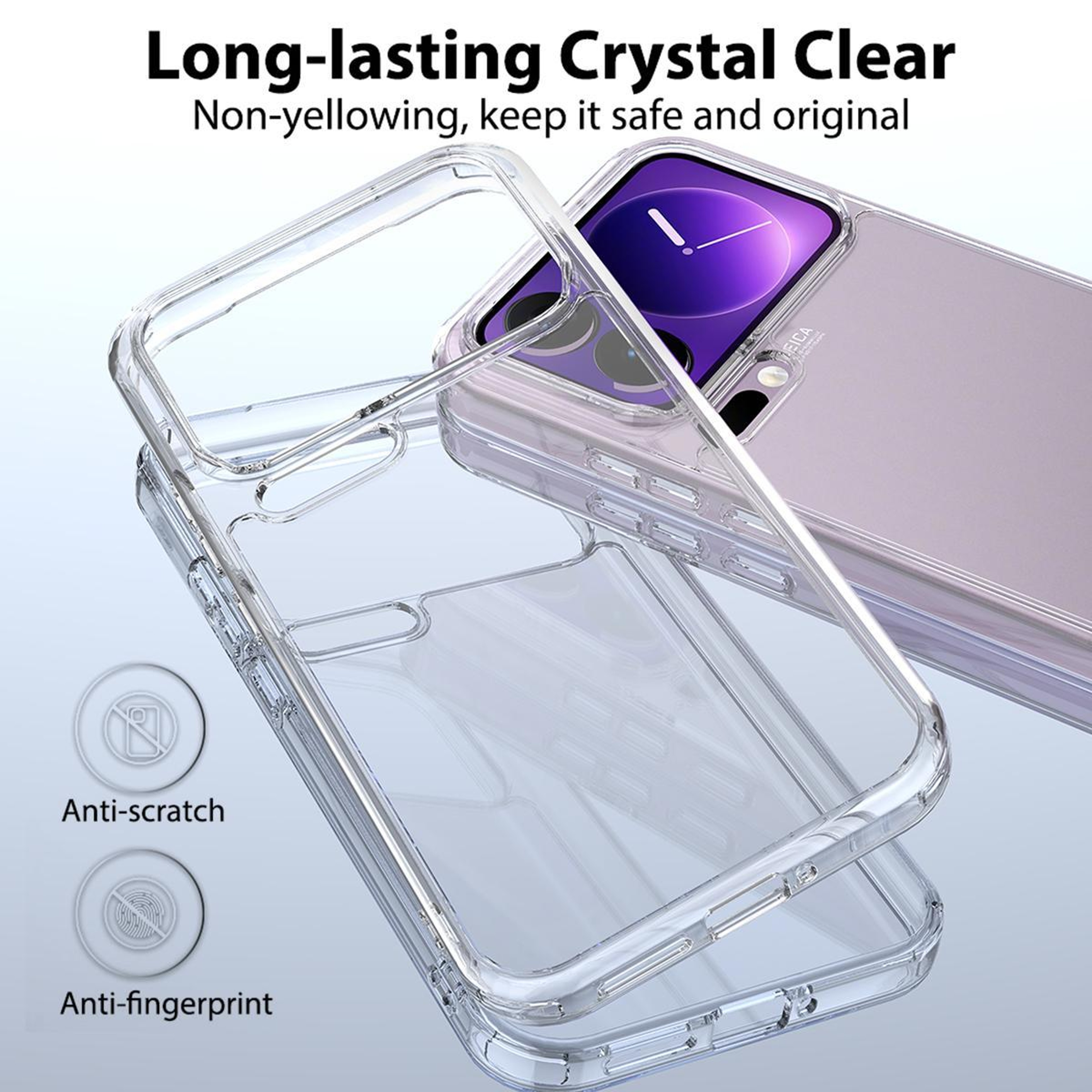 Xiaomi 17 Pro Max Clear Phone Case Scratchproof Acrylic TPU Case Transparent Protective Cover – view 3