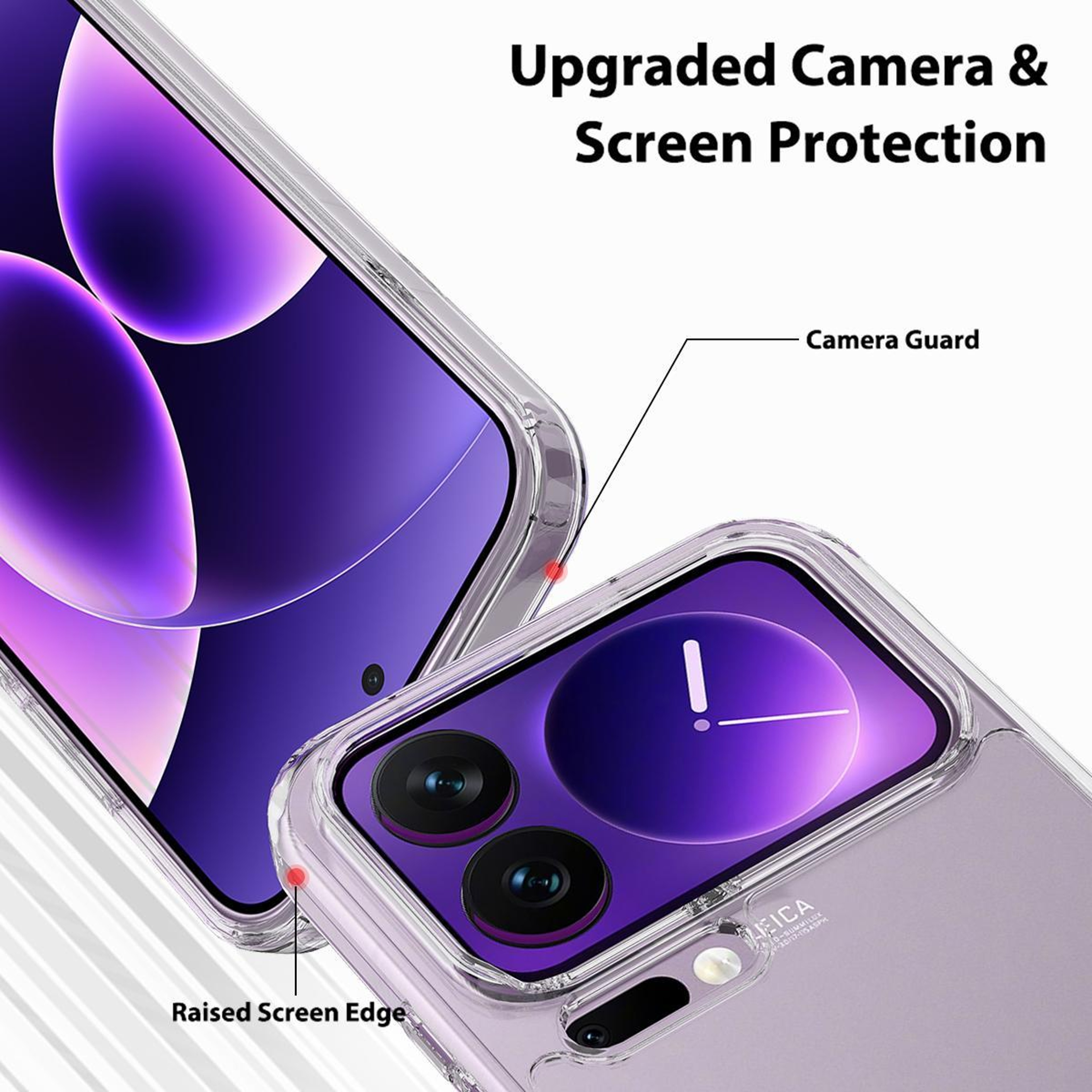 Xiaomi 17 Pro Max Clear Phone Case Scratchproof Acrylic TPU Case Transparent Protective Cover – view 6