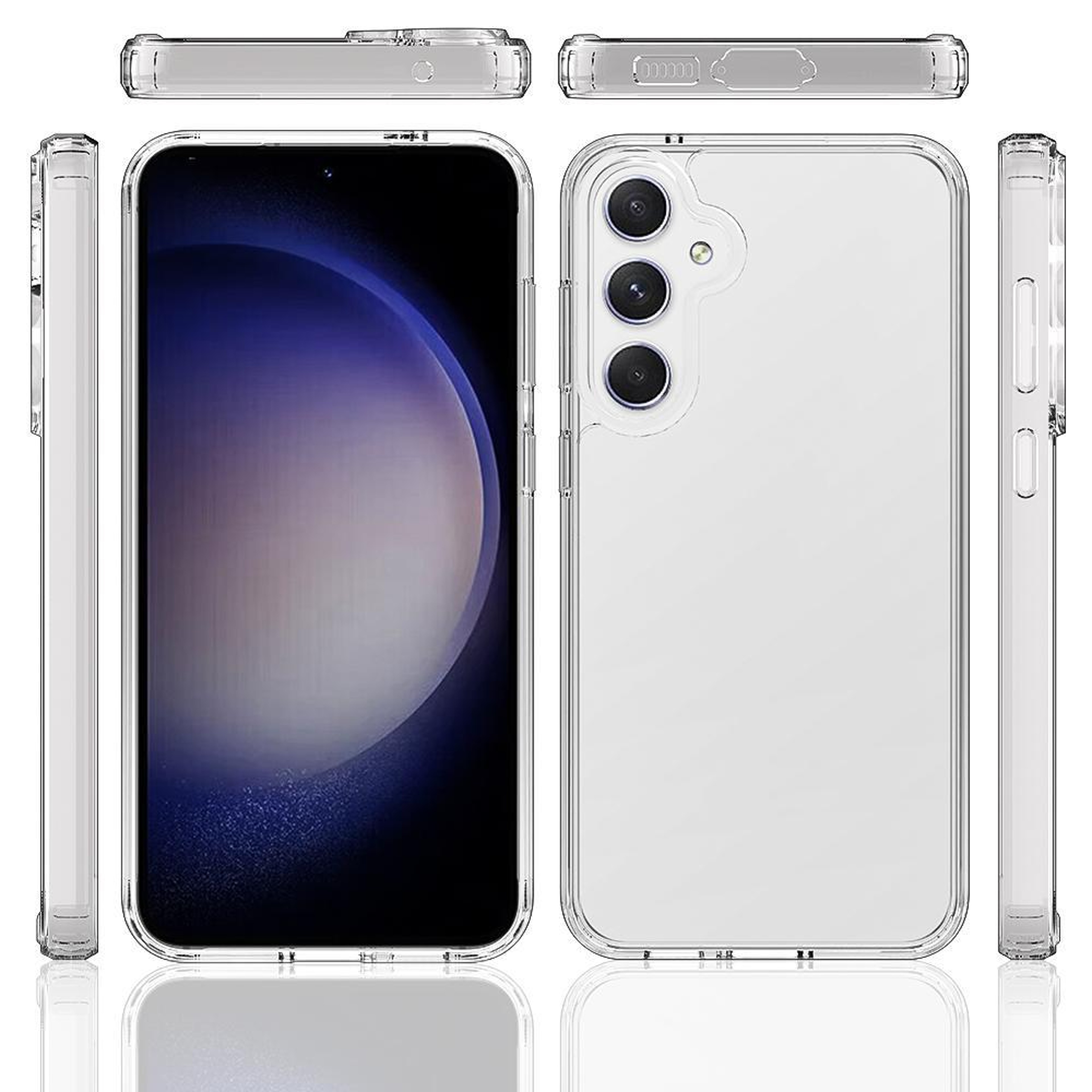 Samsung Galaxy A57 5G Clear Phone Case Scratchproof Transparent TPU Case with Acrylic Back – view 2