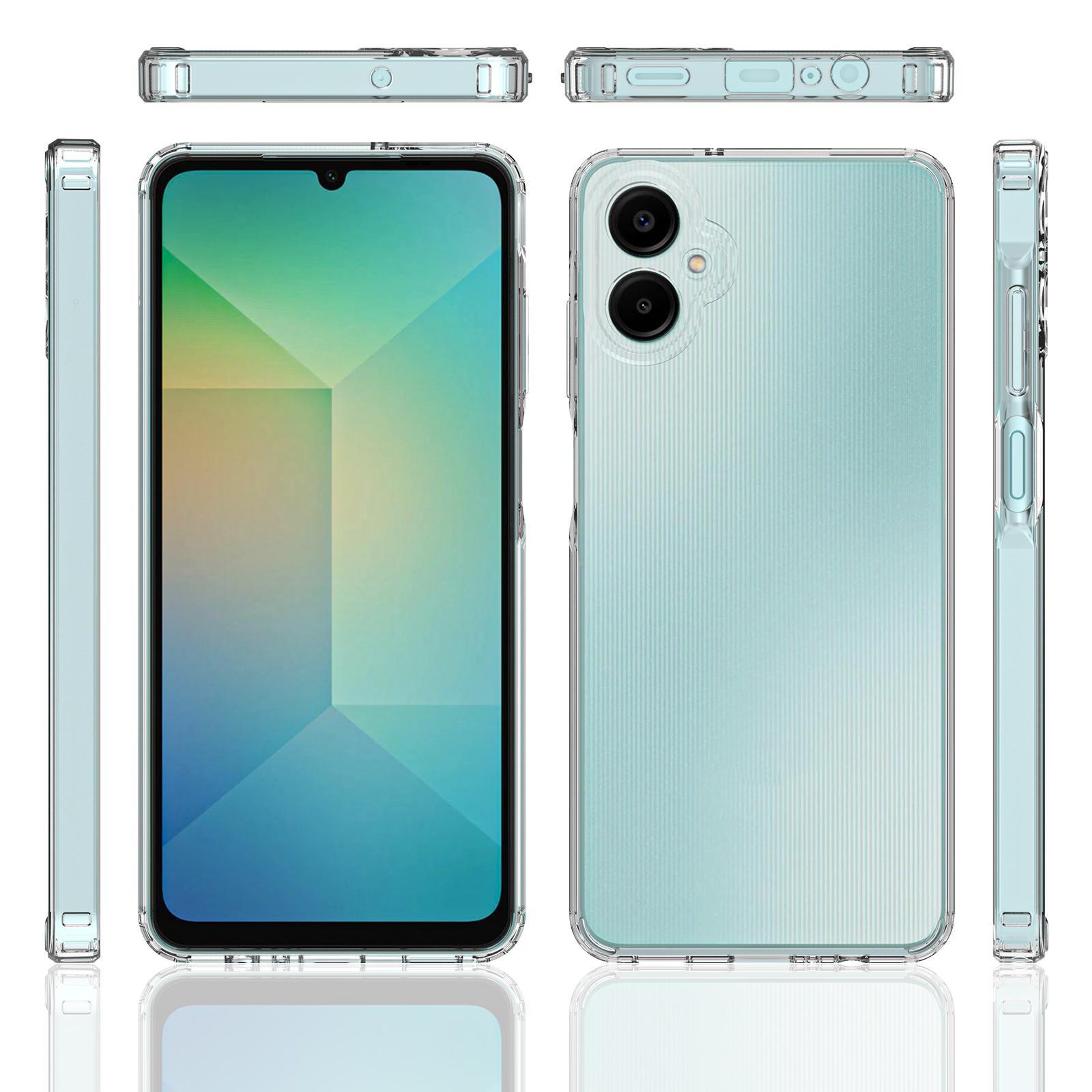 Samsung Galaxy A06 5G Clear Phone Case Scratchproof Transparent TPU Case with Acrylic Back – view 2