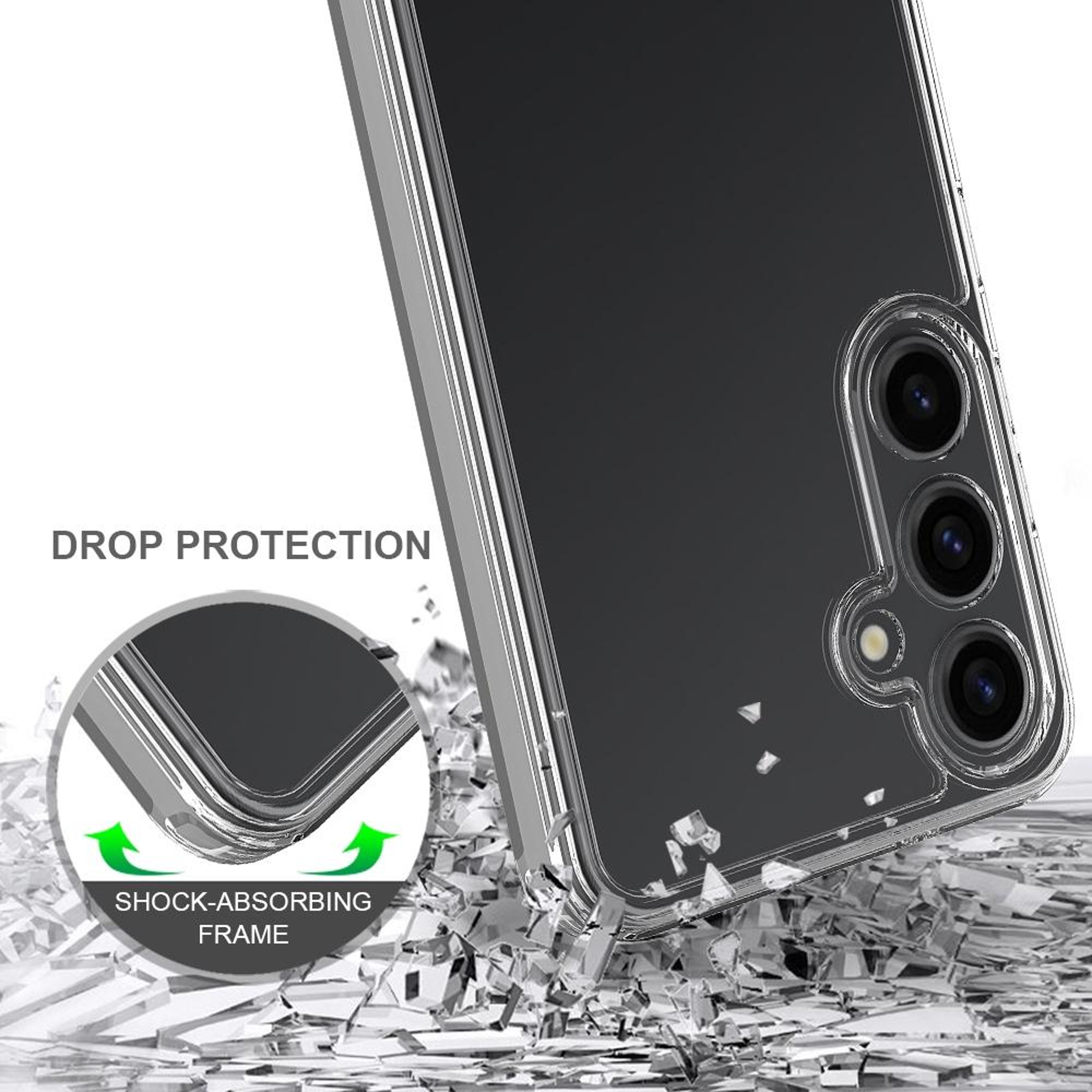 Samsung Galaxy M55 Clear Phone Case Scratchproof TPU Acrylic Case with Crystal Transparent Protection – view 5