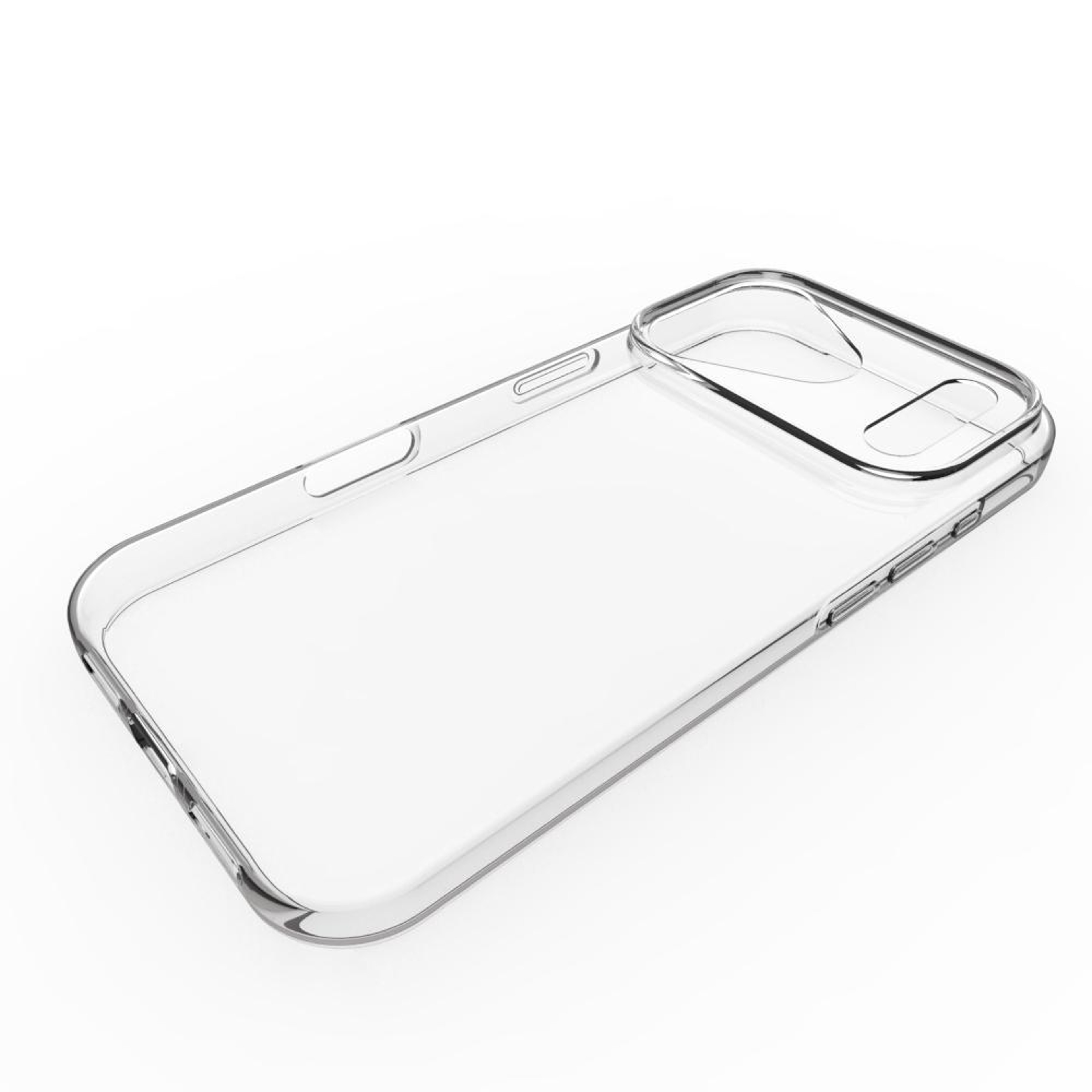 iPhone 17 Pro Max Clear TPU Phone Case with Waterproof Texture Slim Protective Cover – view 4