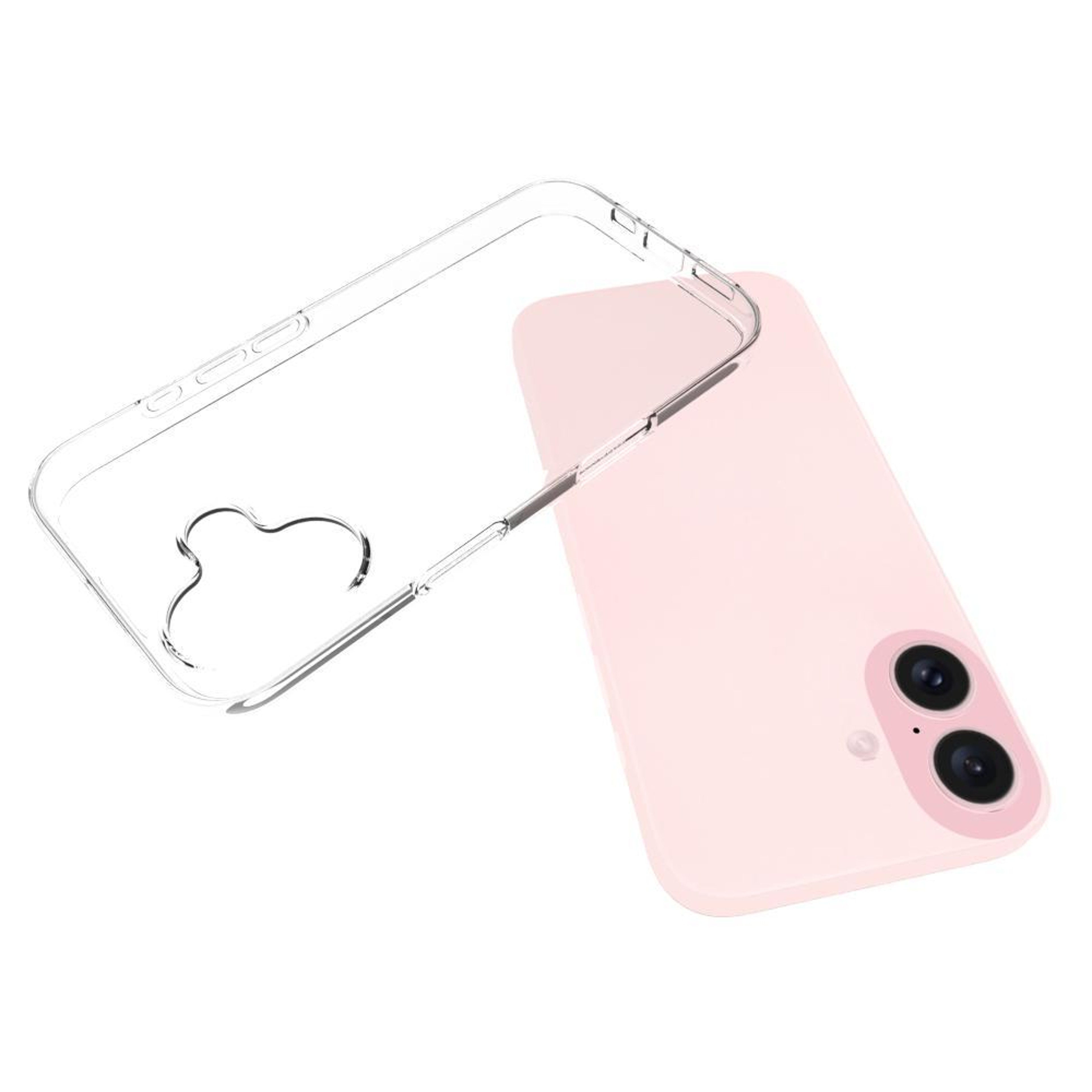 For iPhone 17 Clear TPU Case Waterproof Texture Transparent Phone Case Shockproof Cover – view 3