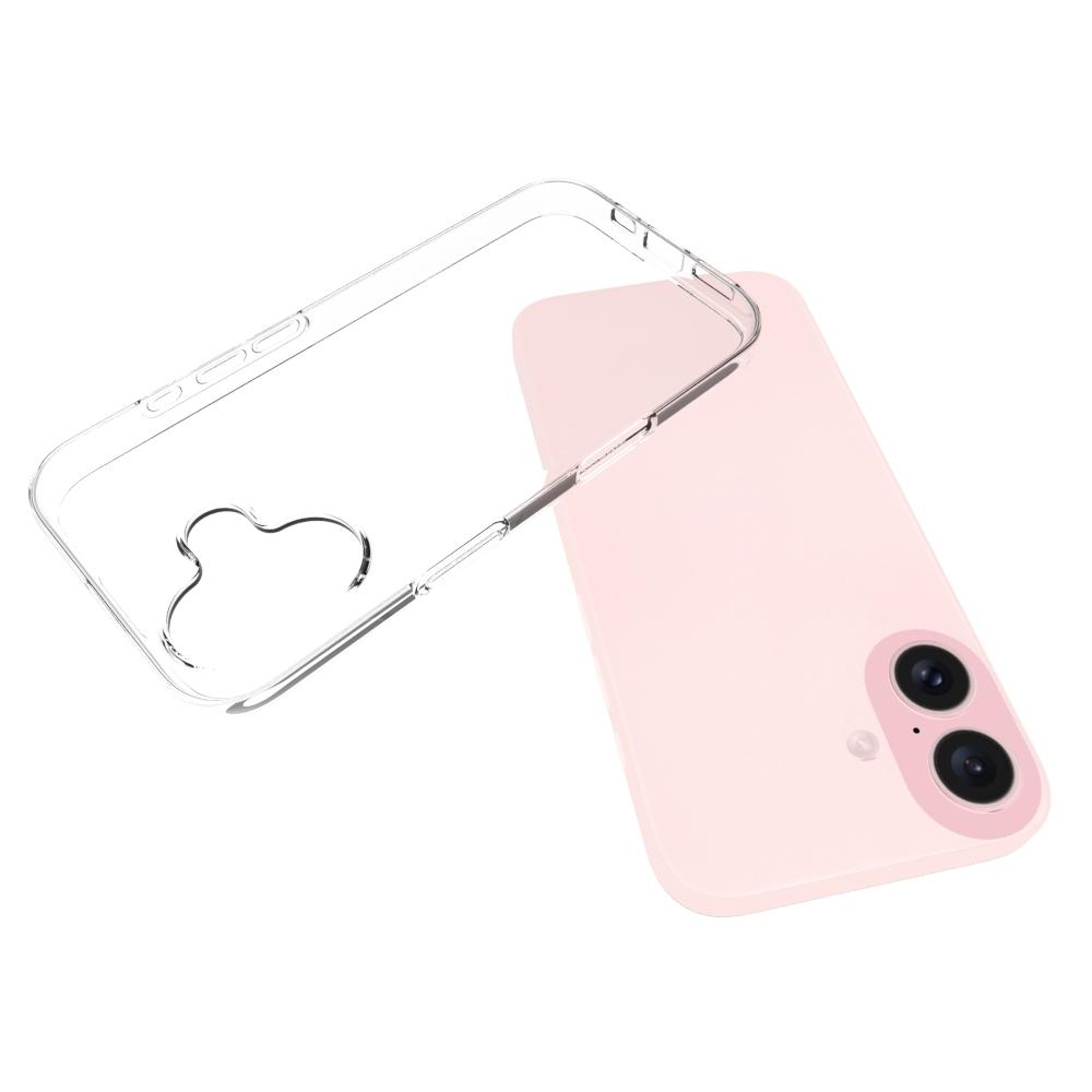iPhone 16 Clear TPU Case Waterproof Texture Slim Protective Phone Cover – view 3