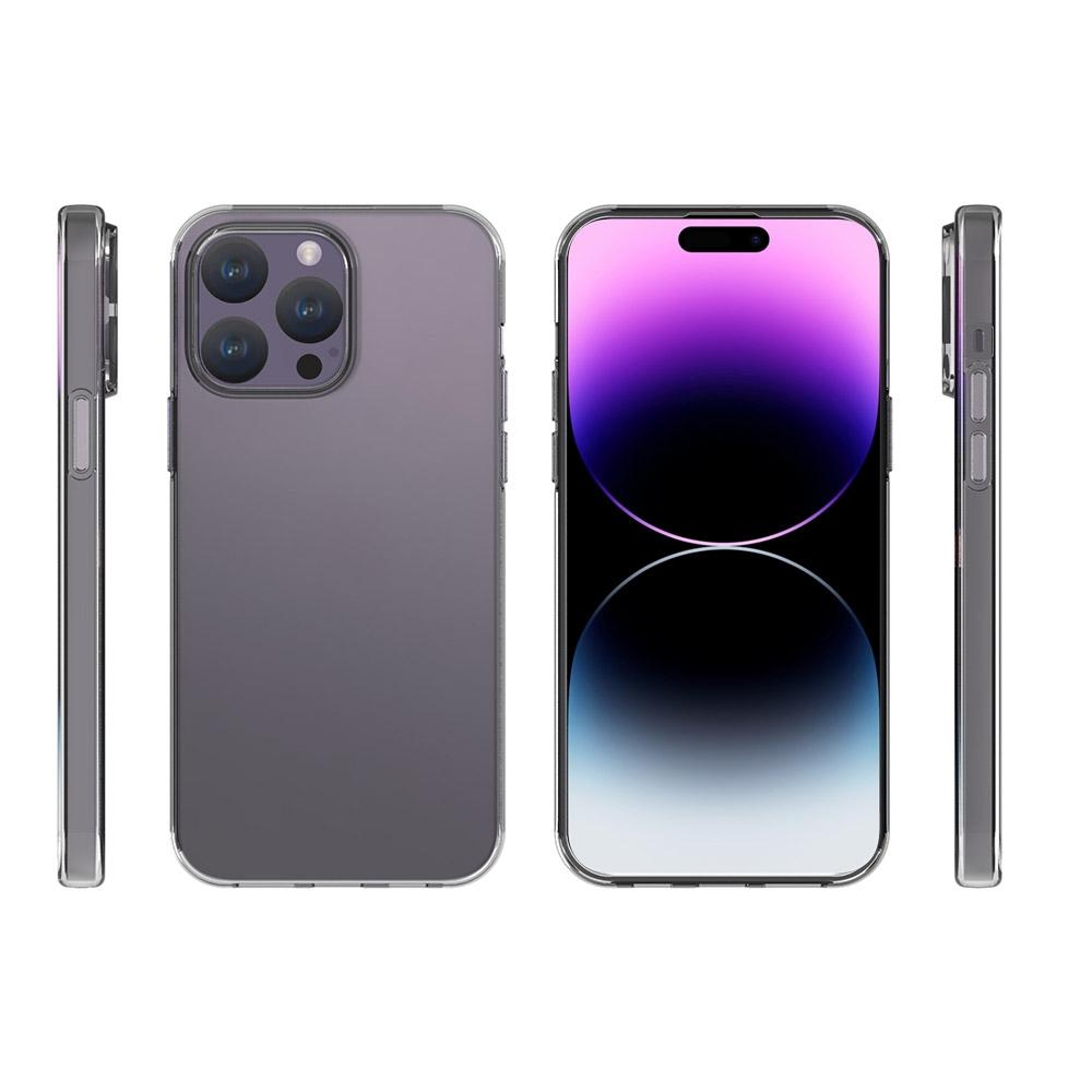 iPhone 15 Pro Max Clear TPU Phone Case Transparent Protective Shockproof Cover – view 3