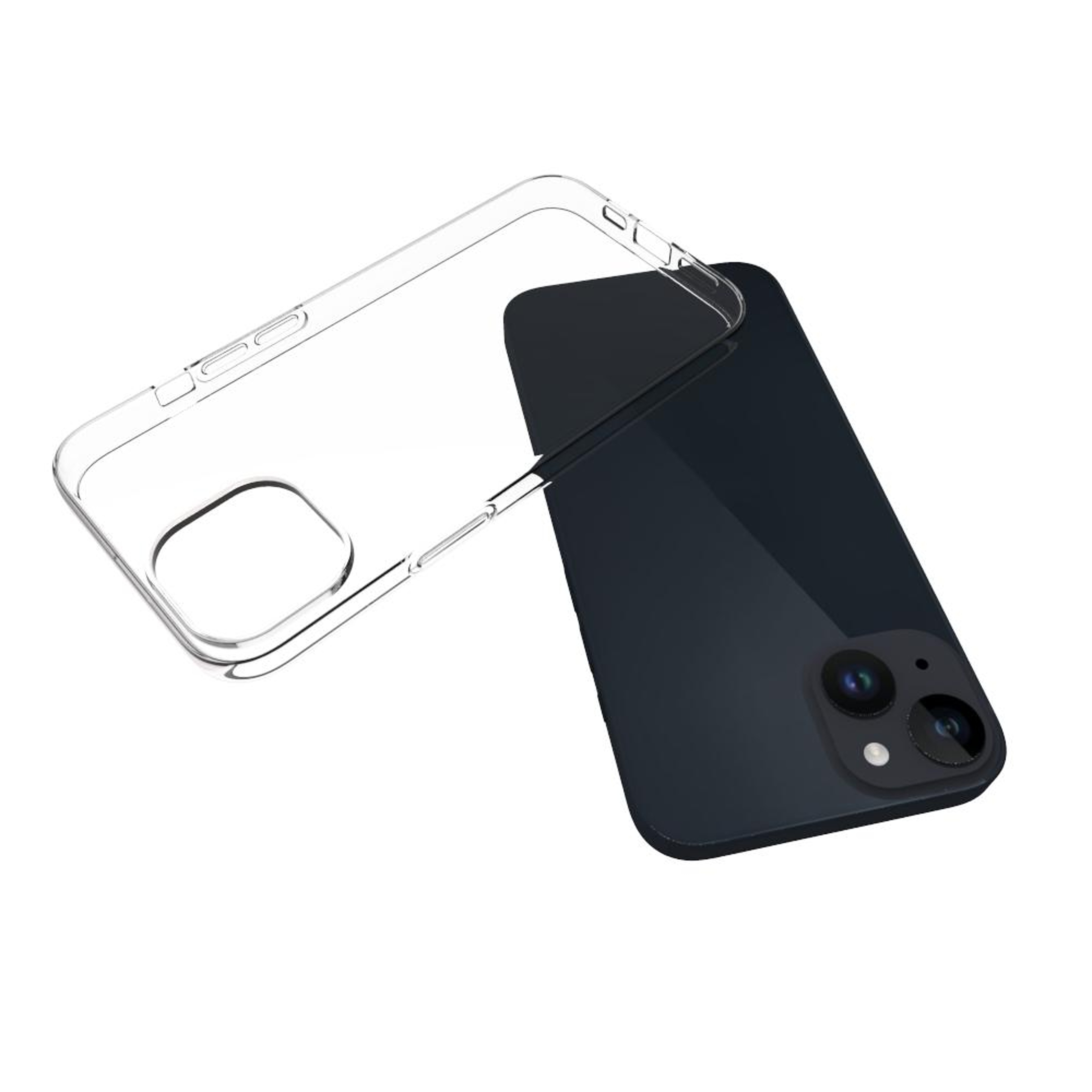 iPhone 15 Plus Clear TPU Phone Case Transparent Shockproof Protective Cover – view 5