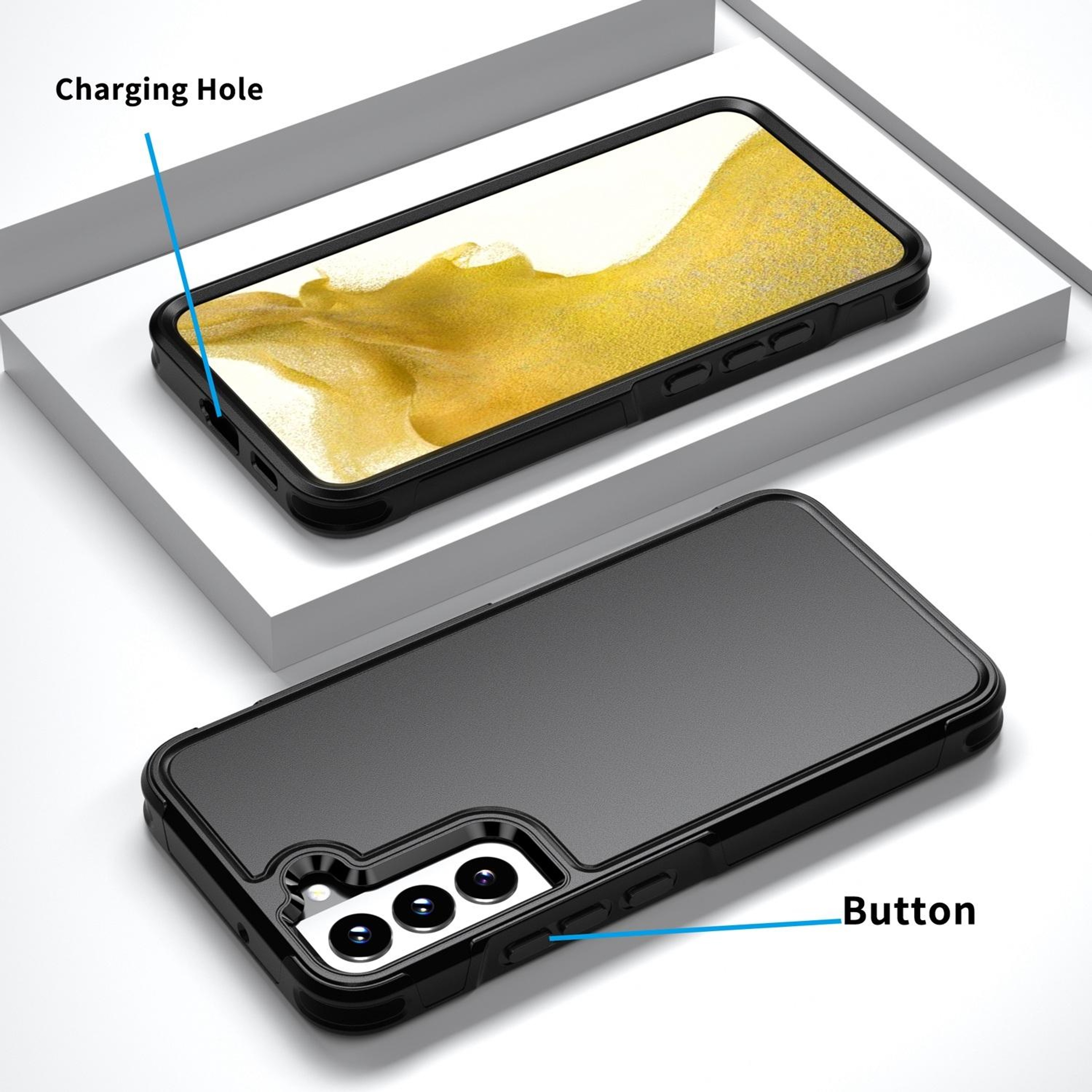 RedPepper Samsung Galaxy S22 Plus Case Rugged Shockproof Phone Case PC TPU Protective Cover – view 5