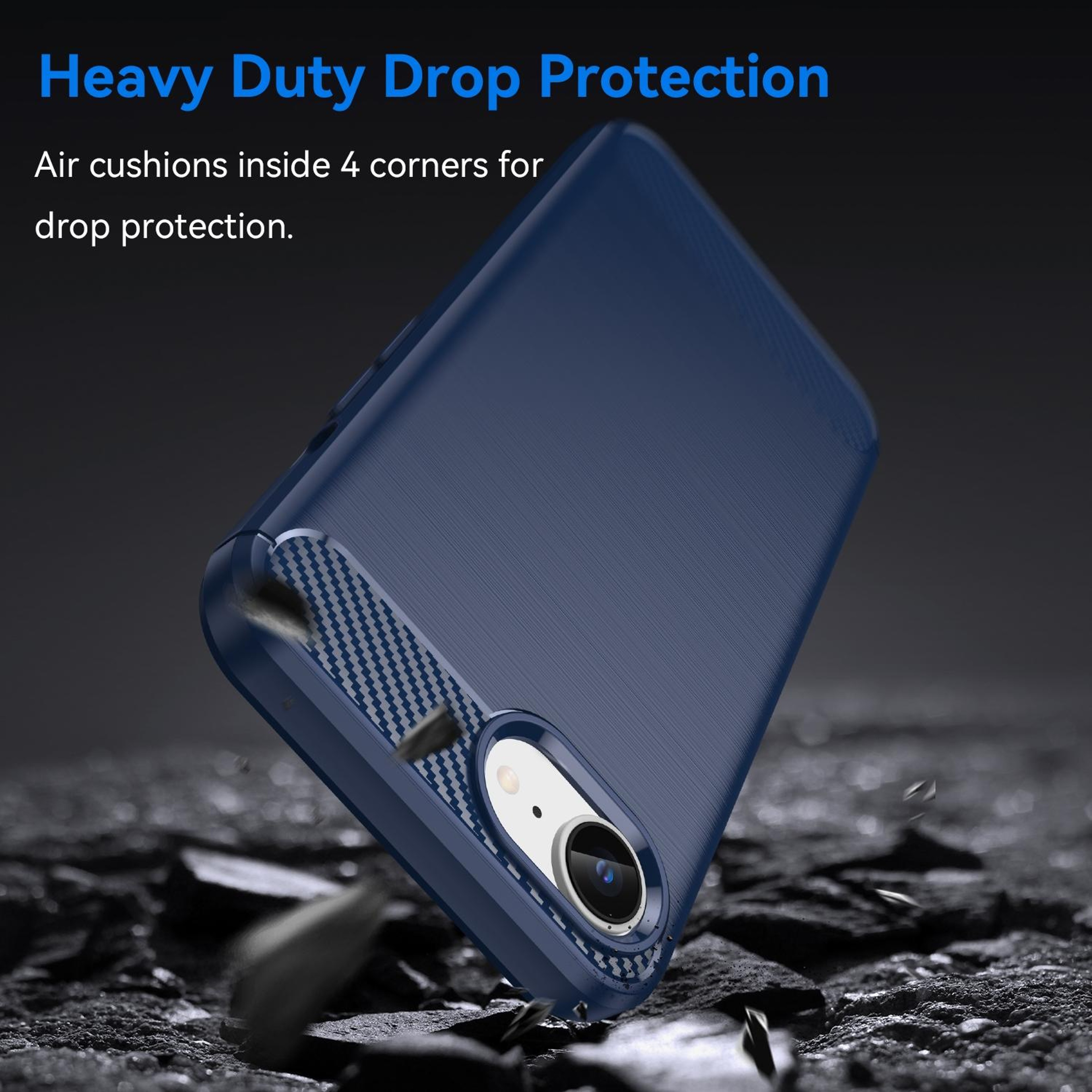 Brushed Carbon Fiber TPU Case For IPhone 17e 16e Slim Shockproof Cover 2