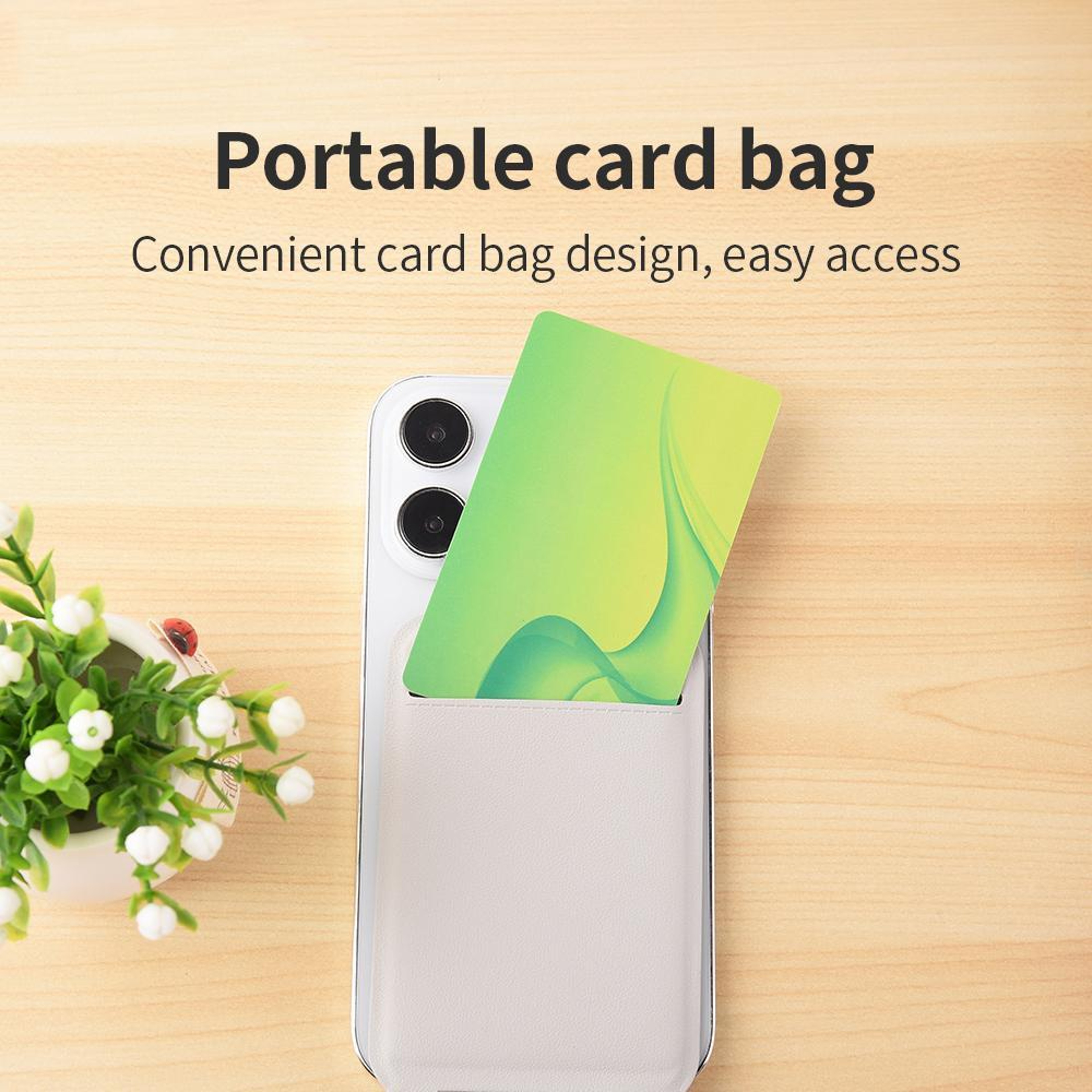 Magnetic Phone Wallet Stand with Adjustable Kickstand and Card Holder – view 2