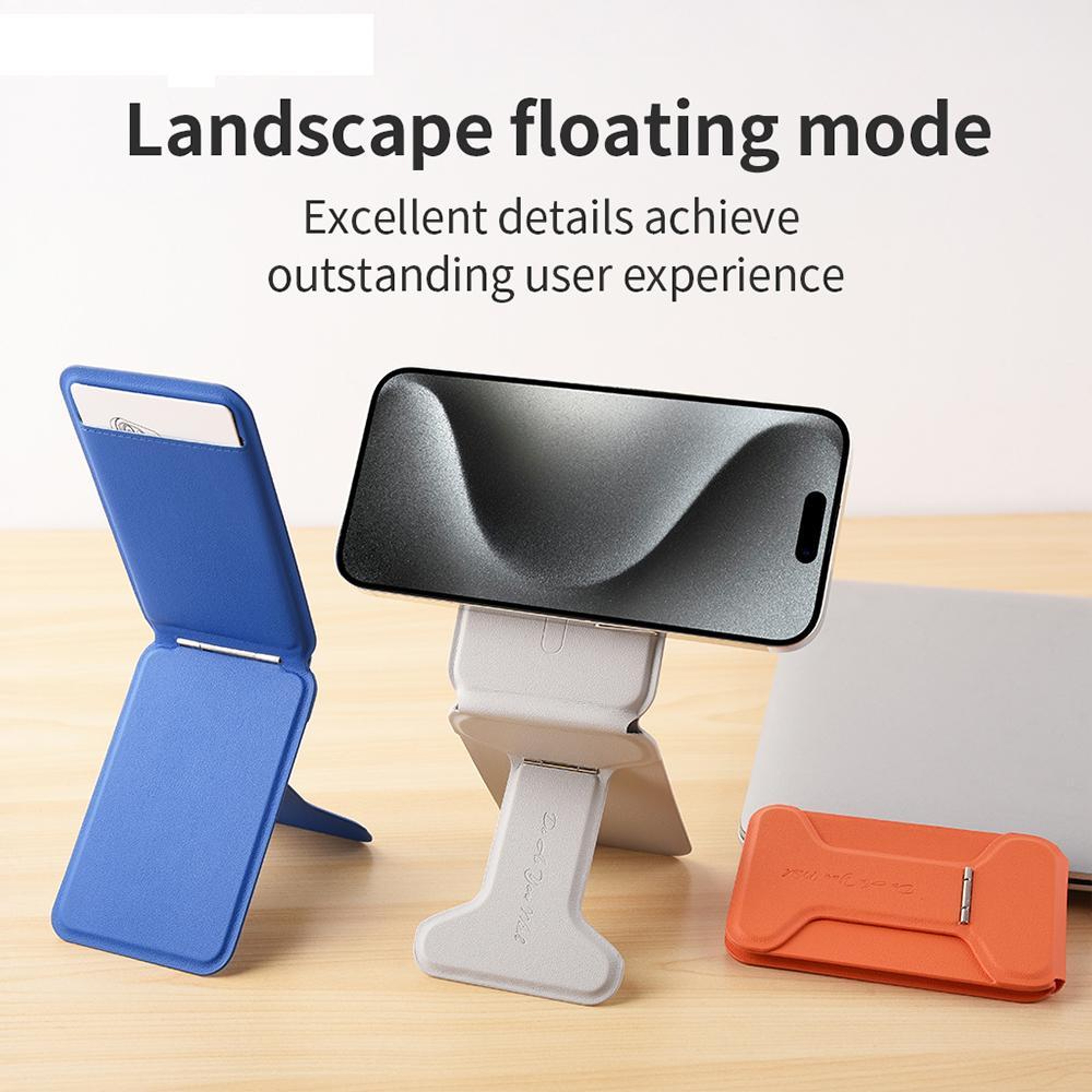 Magnetic Phone Wallet Stand with Adjustable Kickstand and Card Holder – view 11