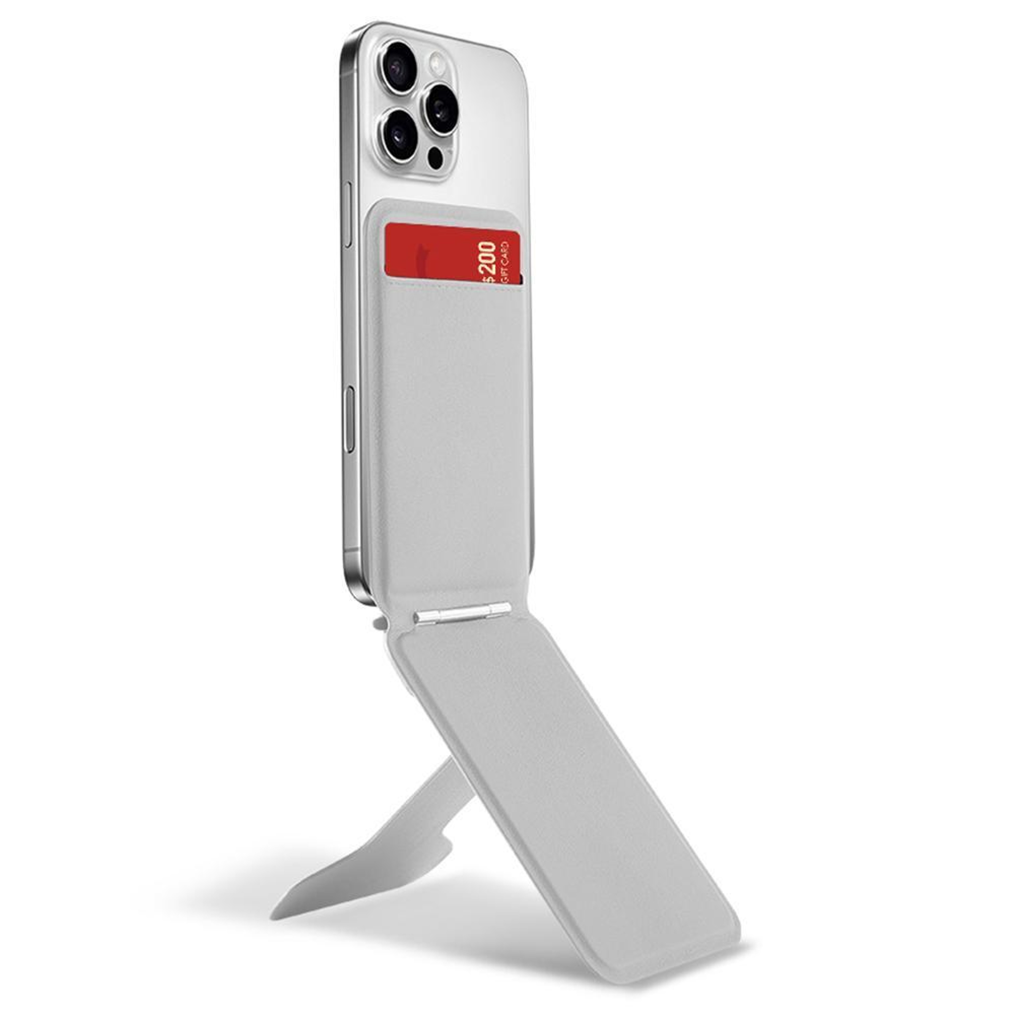 Magnetic Phone Wallet Stand with Adjustable Kickstand and Card Holder – view 3