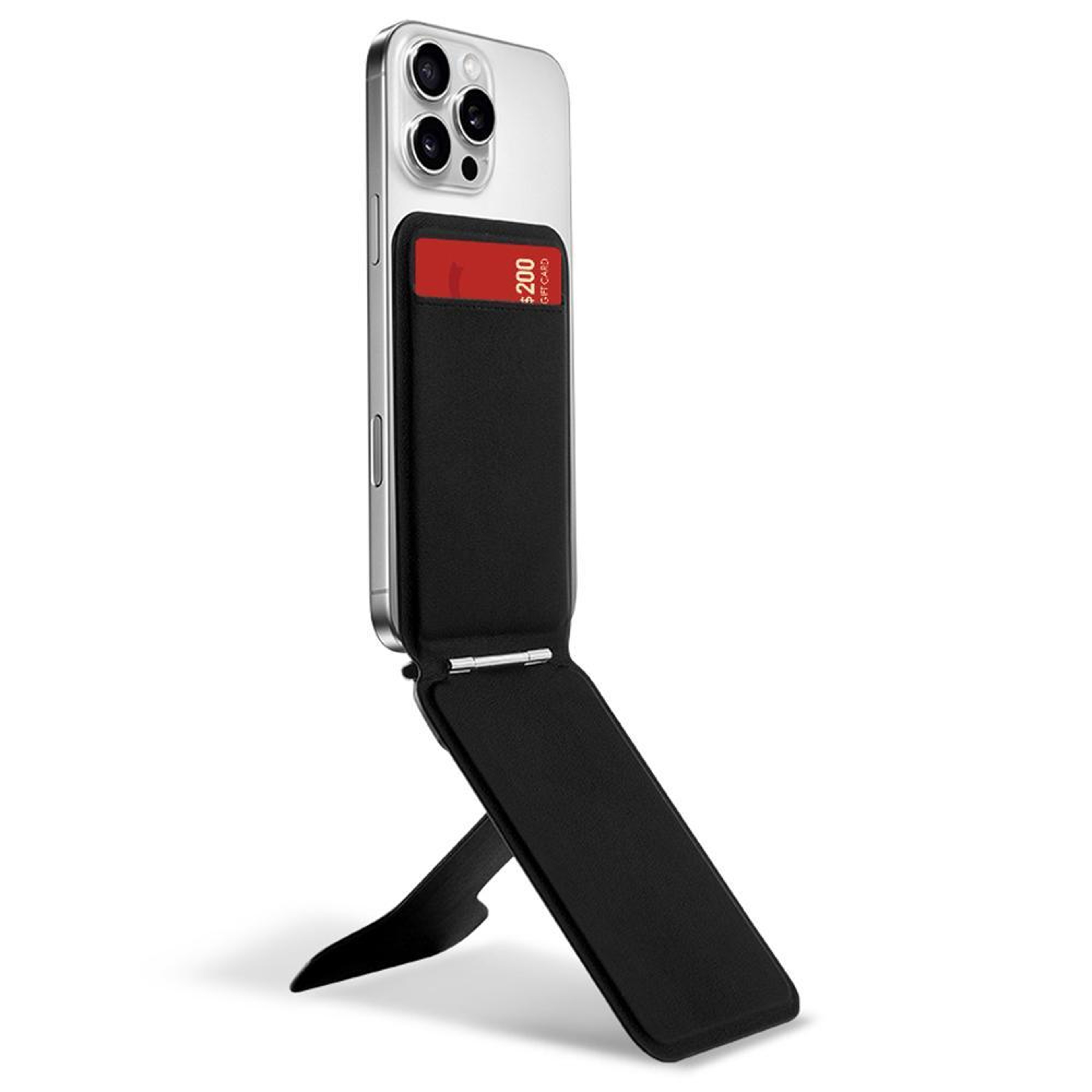 Magnetic Phone Wallet Stand with Adjustable Kickstand and Card Holder – view 9
