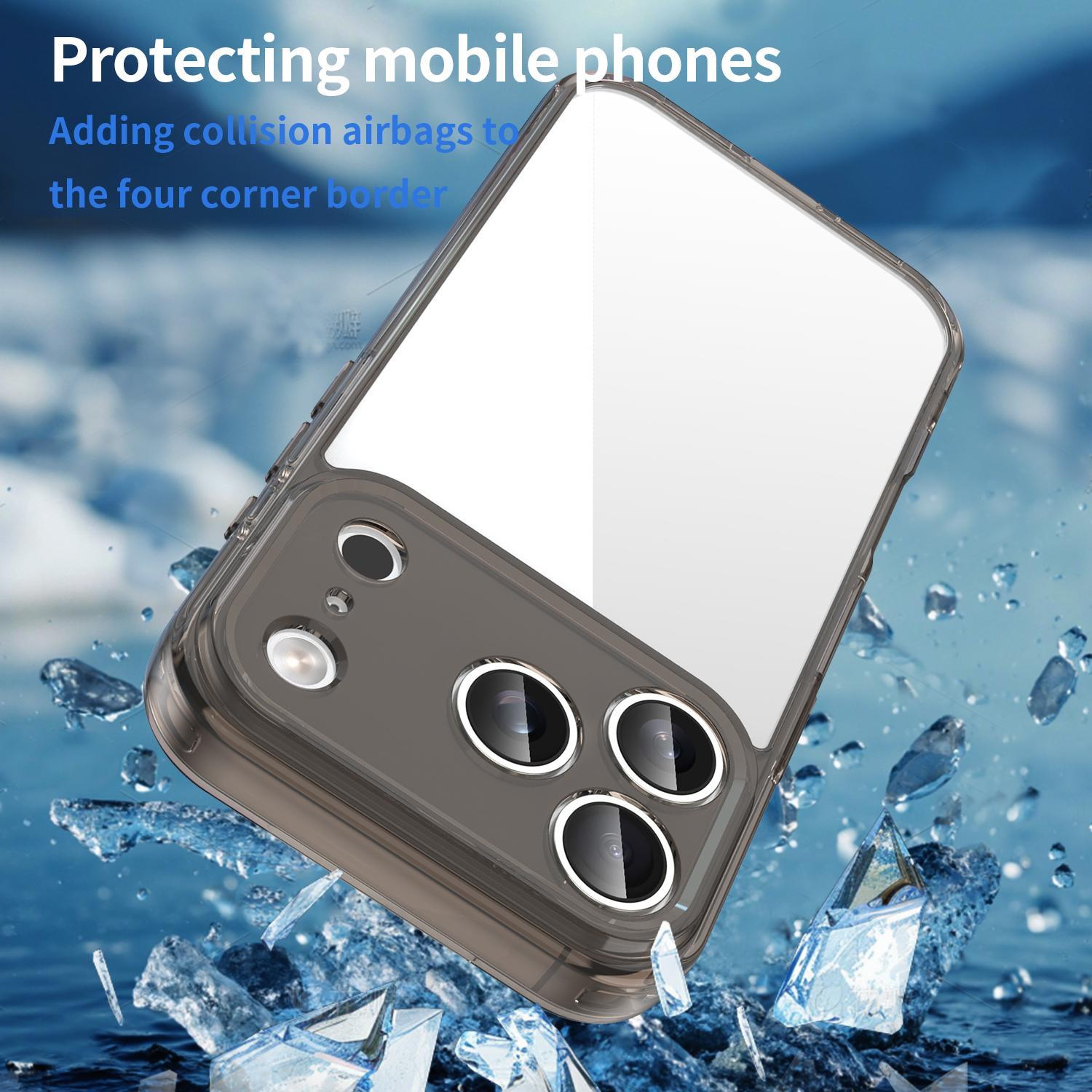 IPhone 17 Pro Shockproof TPU PC Hybrid Case With Airbag Corner Protection 6