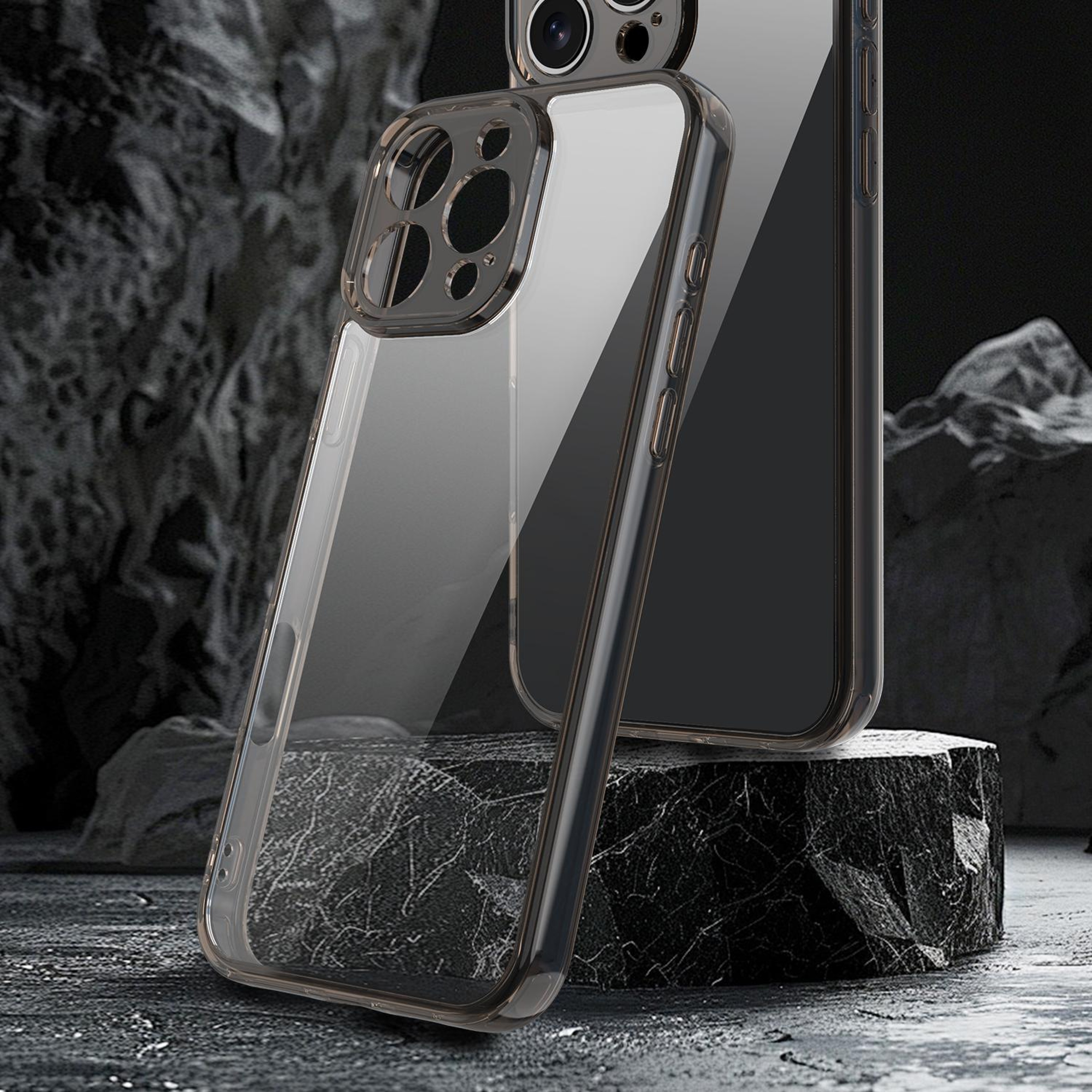 IPhone 15 Pro Max Shockproof Phone Case TPU PC Hybrid Airbag Protective Cover 1