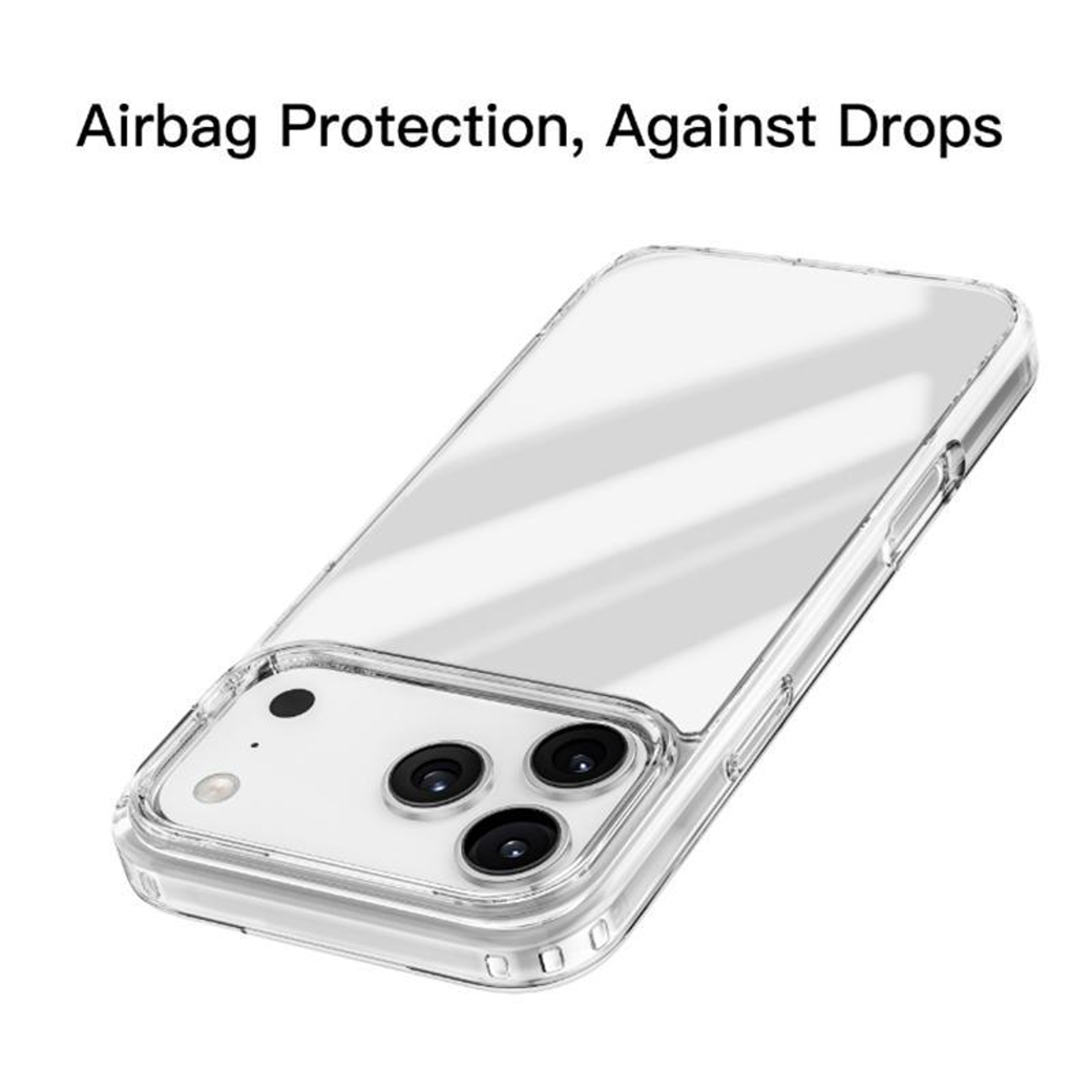 iPhone 17 Pro Max Clear TPU Phone Case Shockproof Transparent Protective Cover – view 3