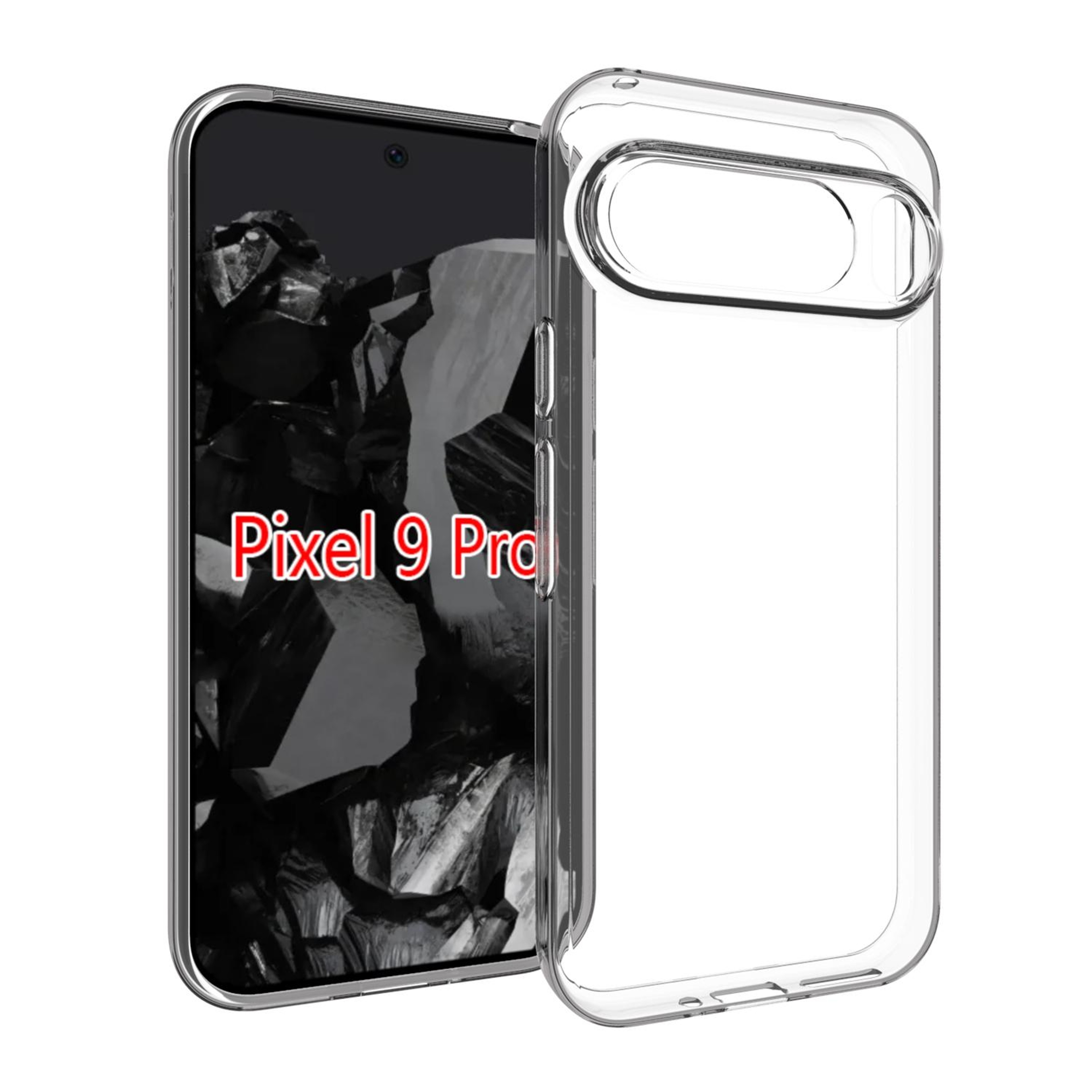Google Pixel 9 Pro Transparent TPU Case Slim Shockproof Protective Phone Cover – view 1