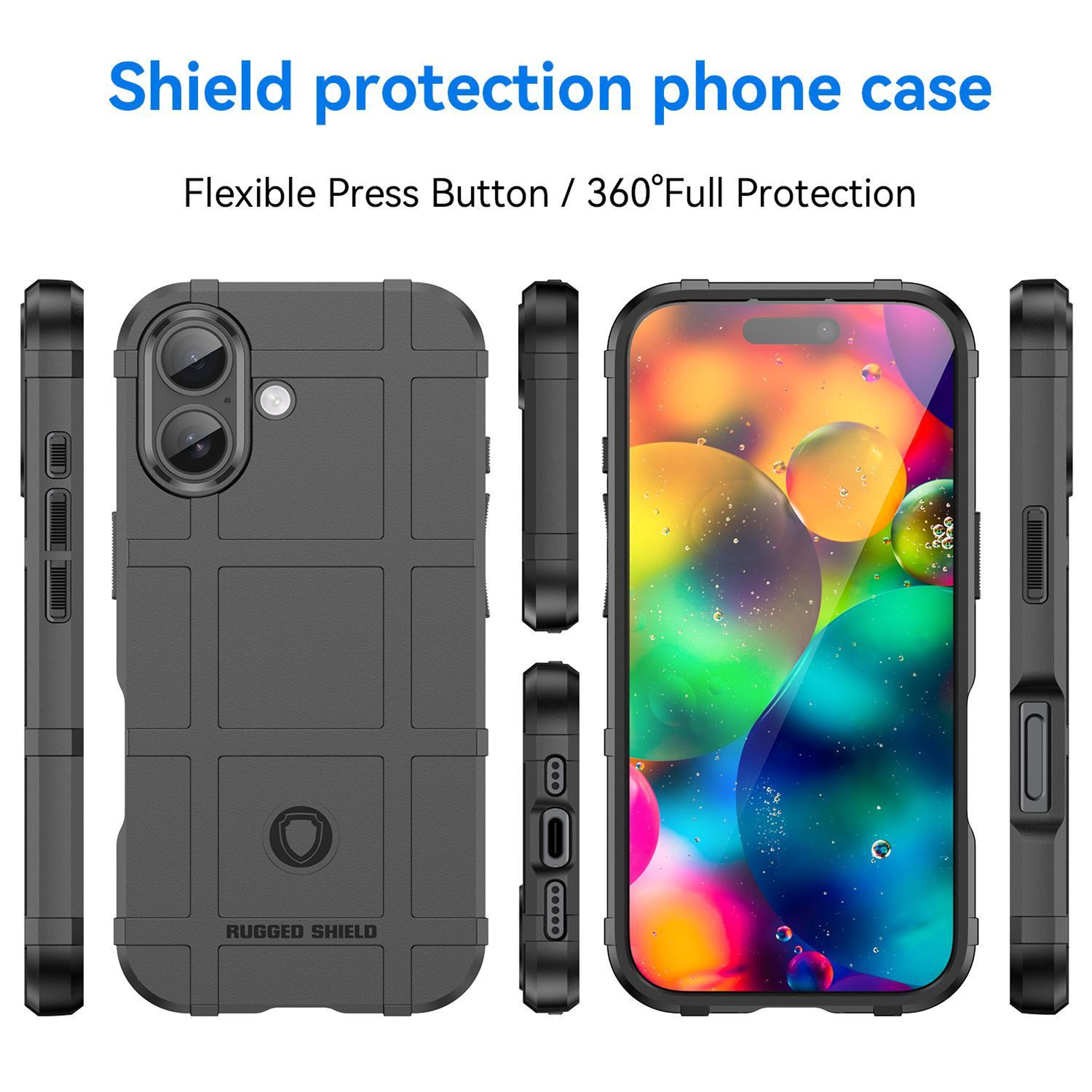 IPhone 17 Full Coverage Shockproof Phone Case Soft TPU Phone Case With Precise Fit 1