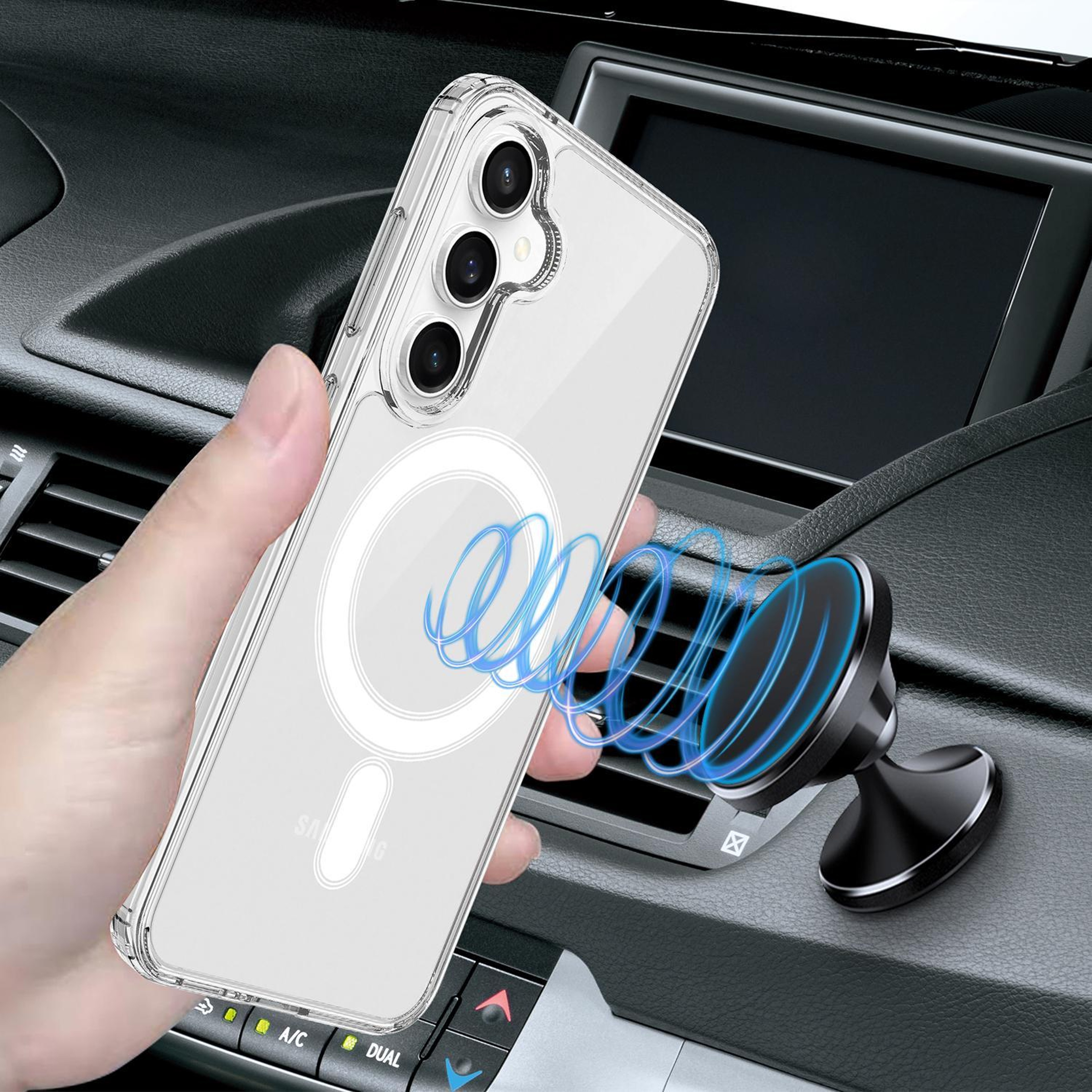 Samsung Galaxy S26 FE MagSafe Phone Case Clear Magnetic TPU Acrylic Protective Cover – view 4