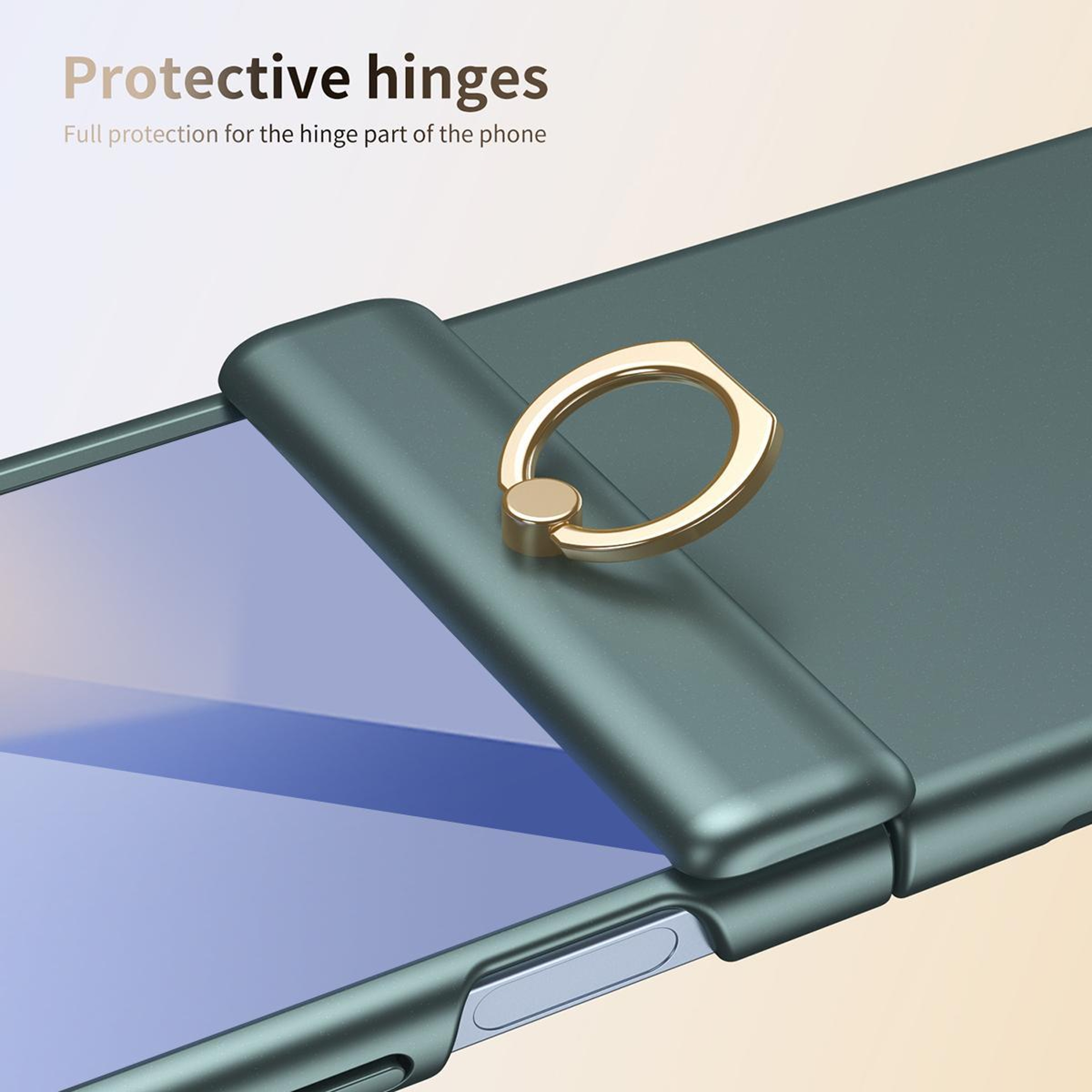 Starry Armor Galaxy Z Flip 7 Case With Hinge Protection Ring Kickstand  Tempered Glass Cover 4