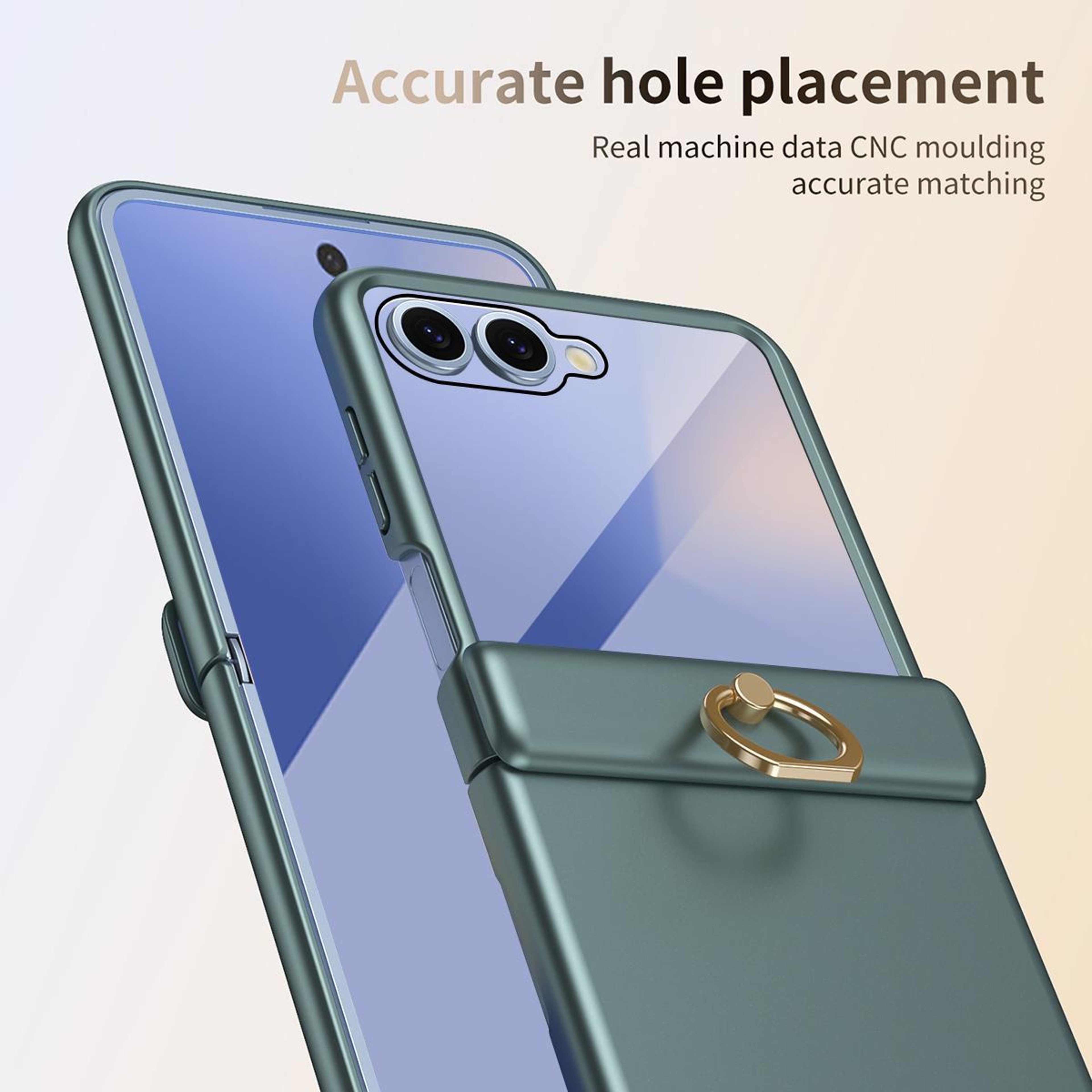 Starry Armor Galaxy Z Flip 7 Case With Hinge Protection Ring Kickstand  Tempered Glass Cover 10