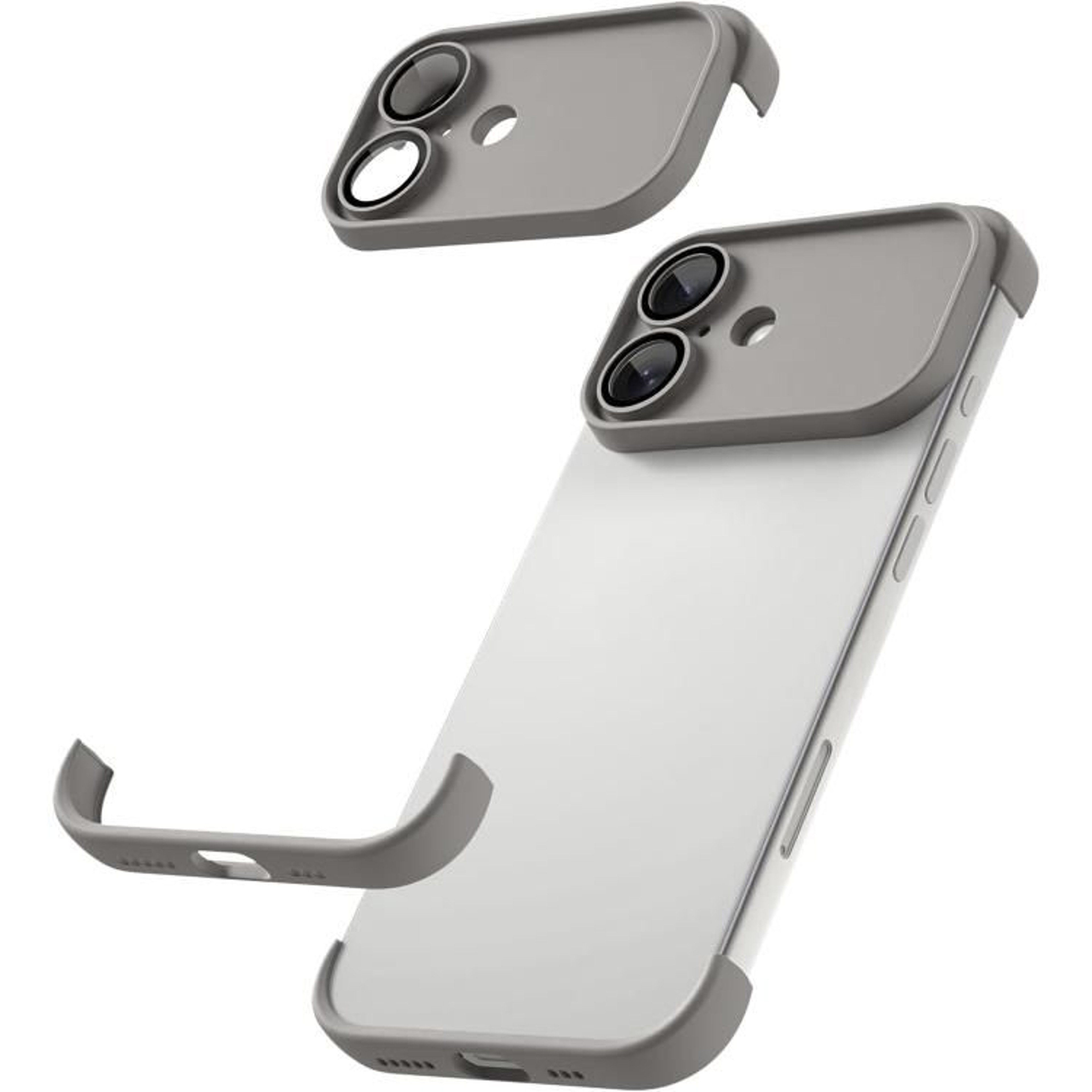 IPhone 17 TPU Phone Case With Lens Protector Ultra Thin Frameless Shockproof Cover 8