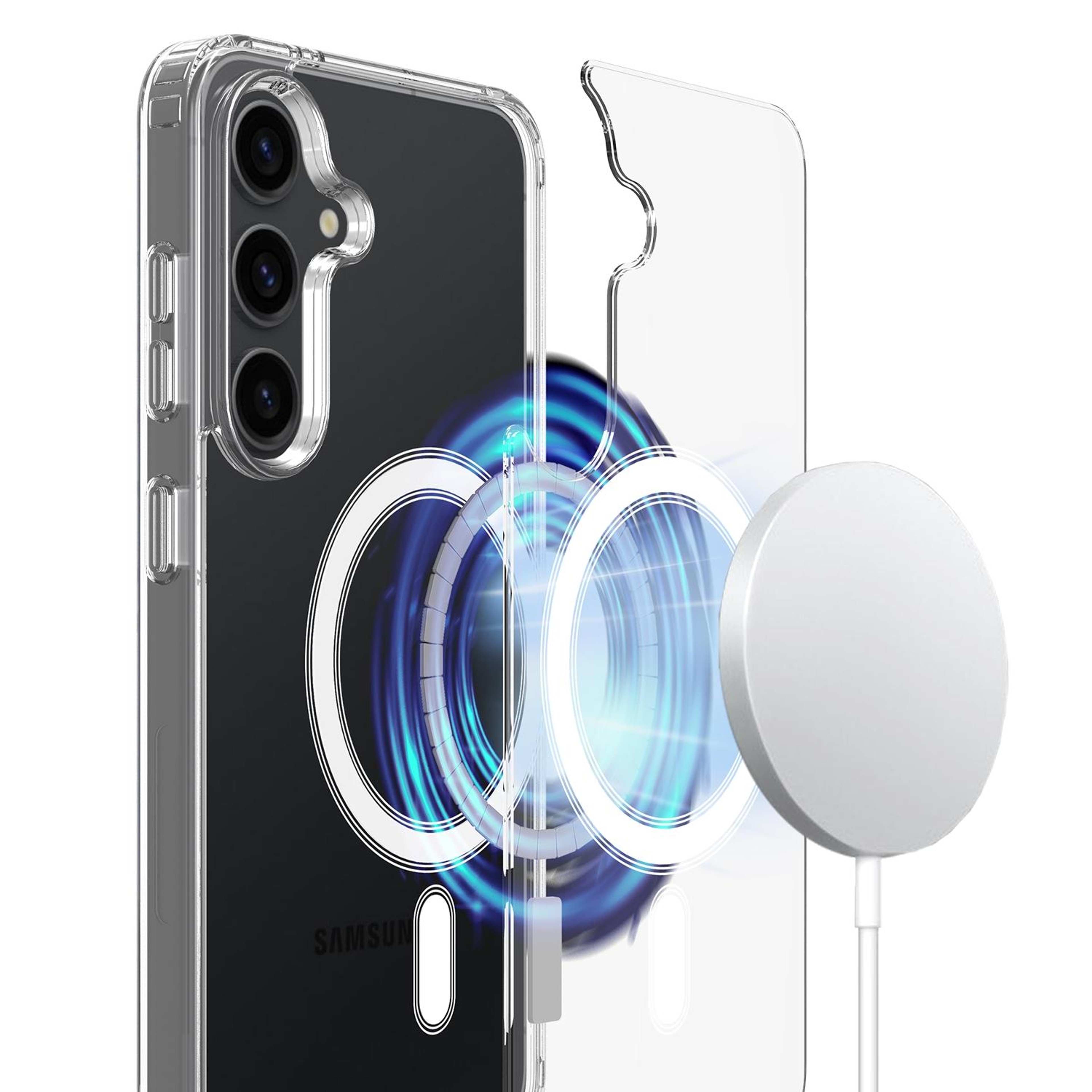 MagSafe Magnetic Clear Acrylic TPU Case for Samsung Galaxy S25 Case with MagSafe Compatible Protection – view 2