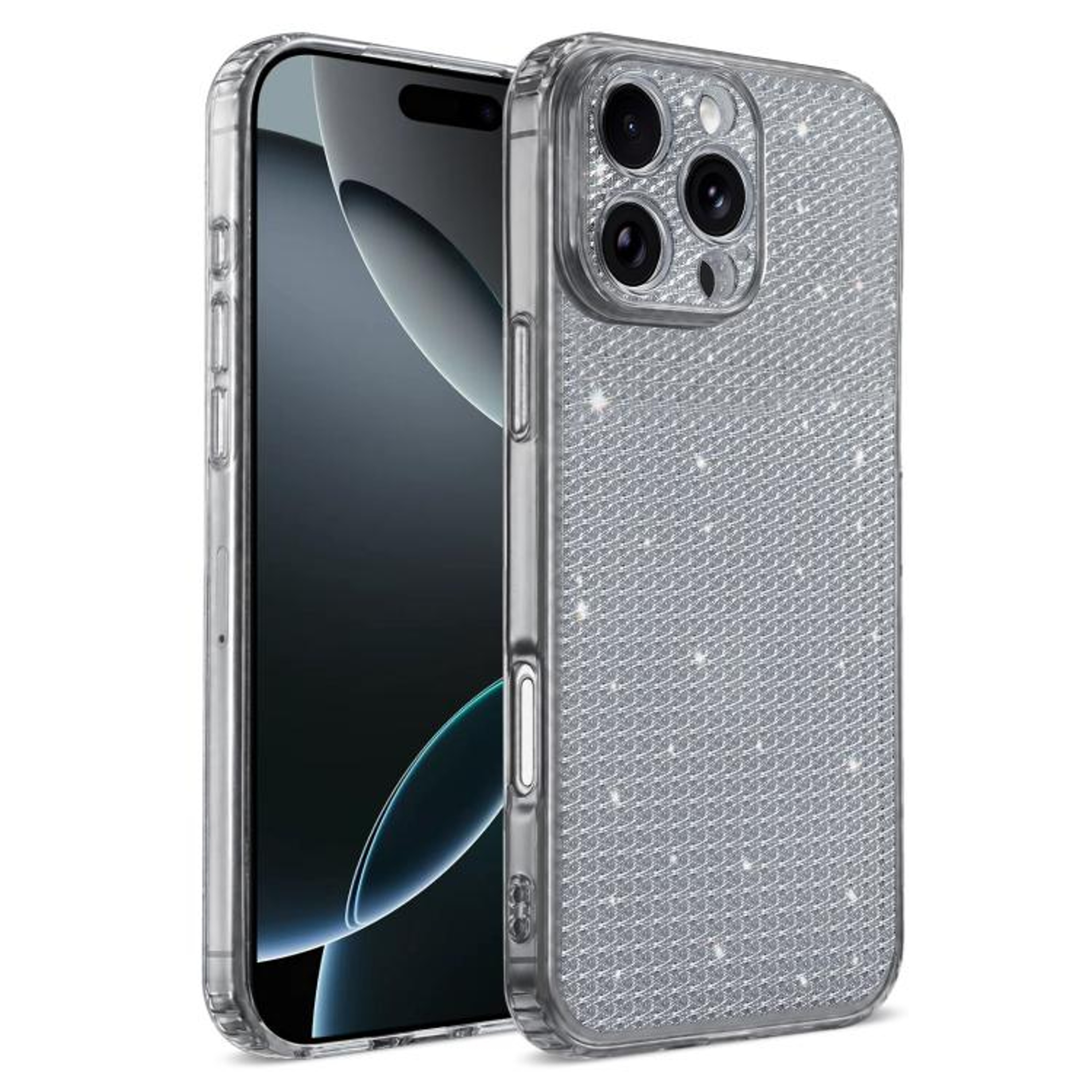 Luxury IPhone 16 Pro Max Glitter Case With Diamond Rhinestones  Shockproof Airbag Protection 9