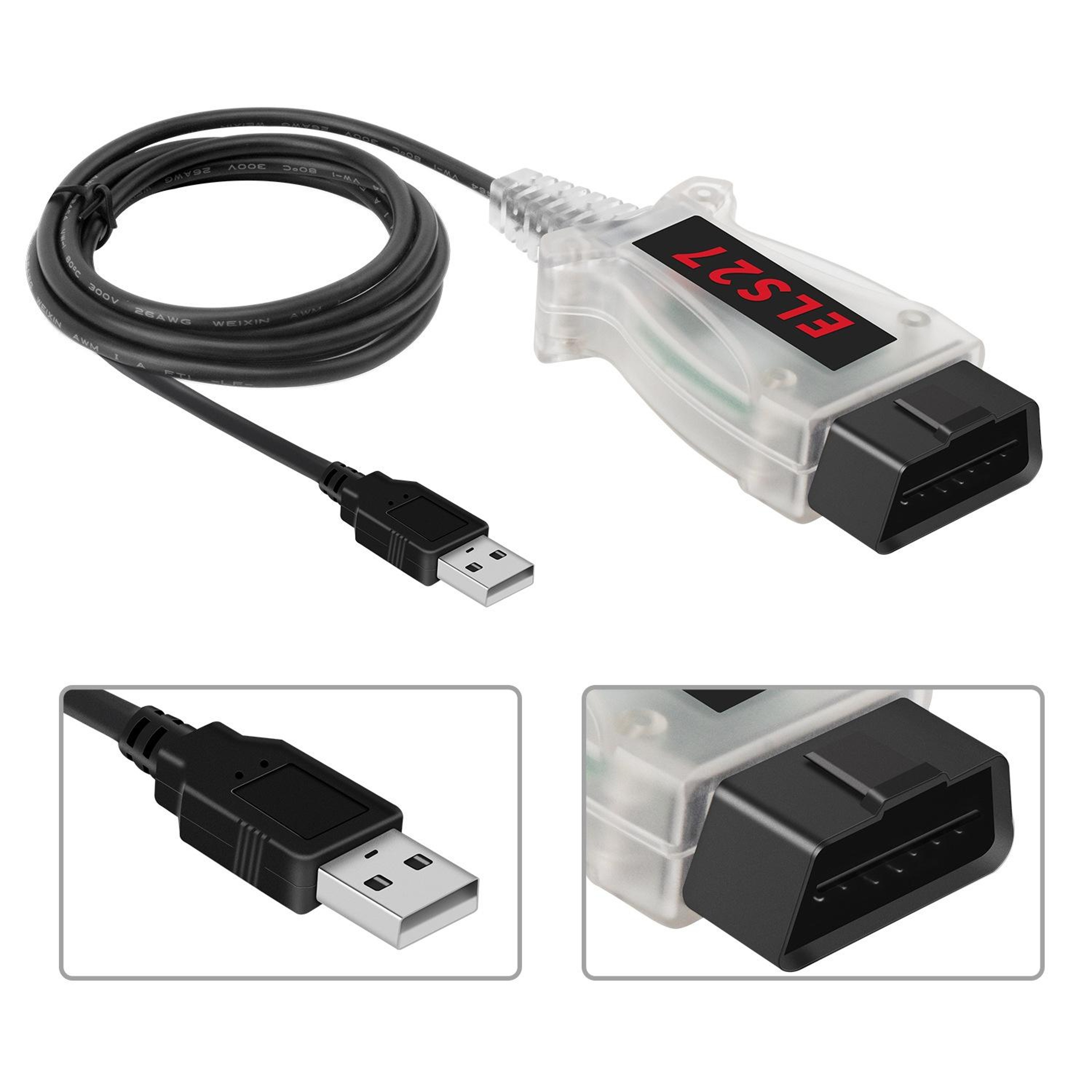 ELS27 Ford Diagnostic Cable for Focus C-Max Escape F-150 Mazda Tribute – view 5