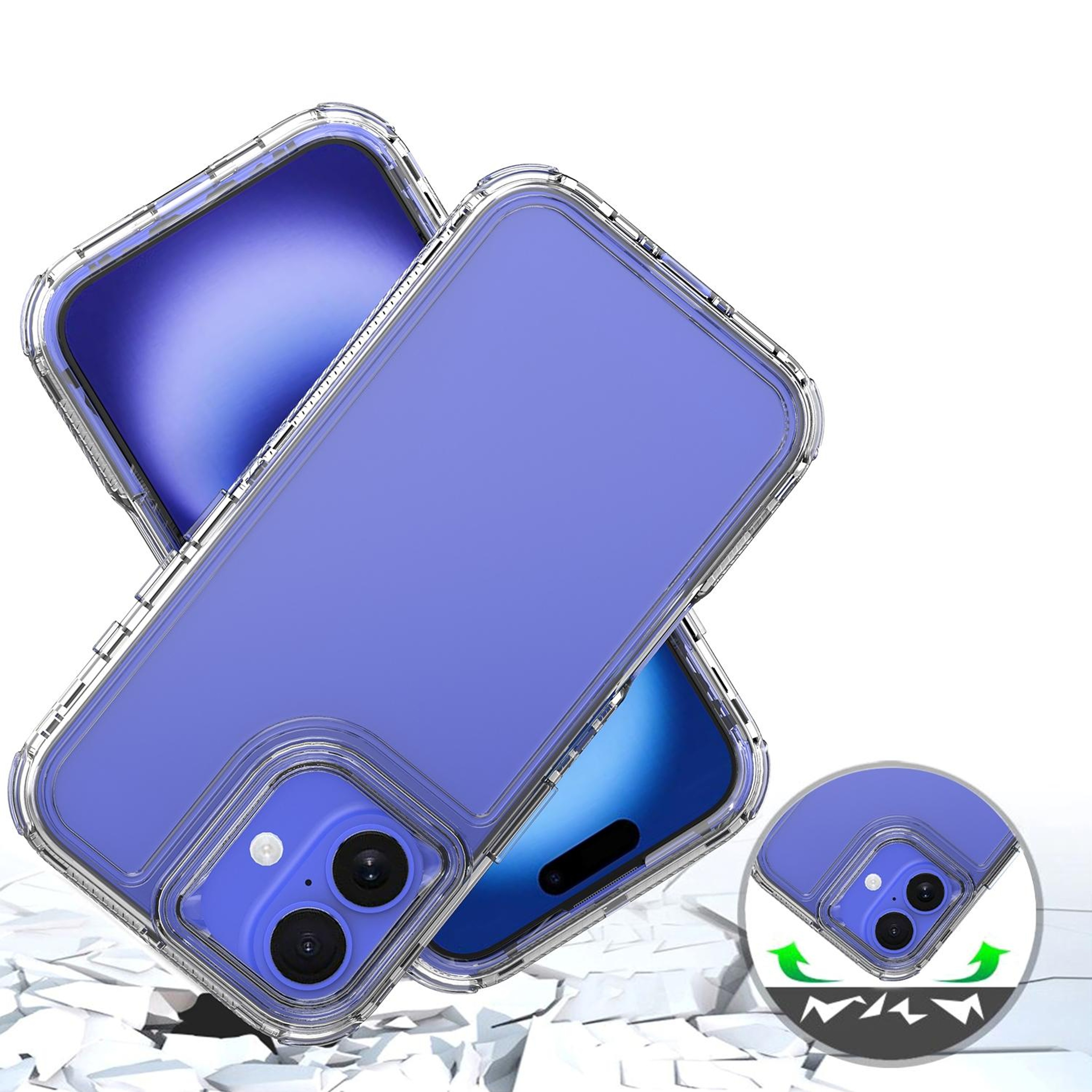 iPhone 16 Clear Acrylic Case with Slim TPU Protection – view 5