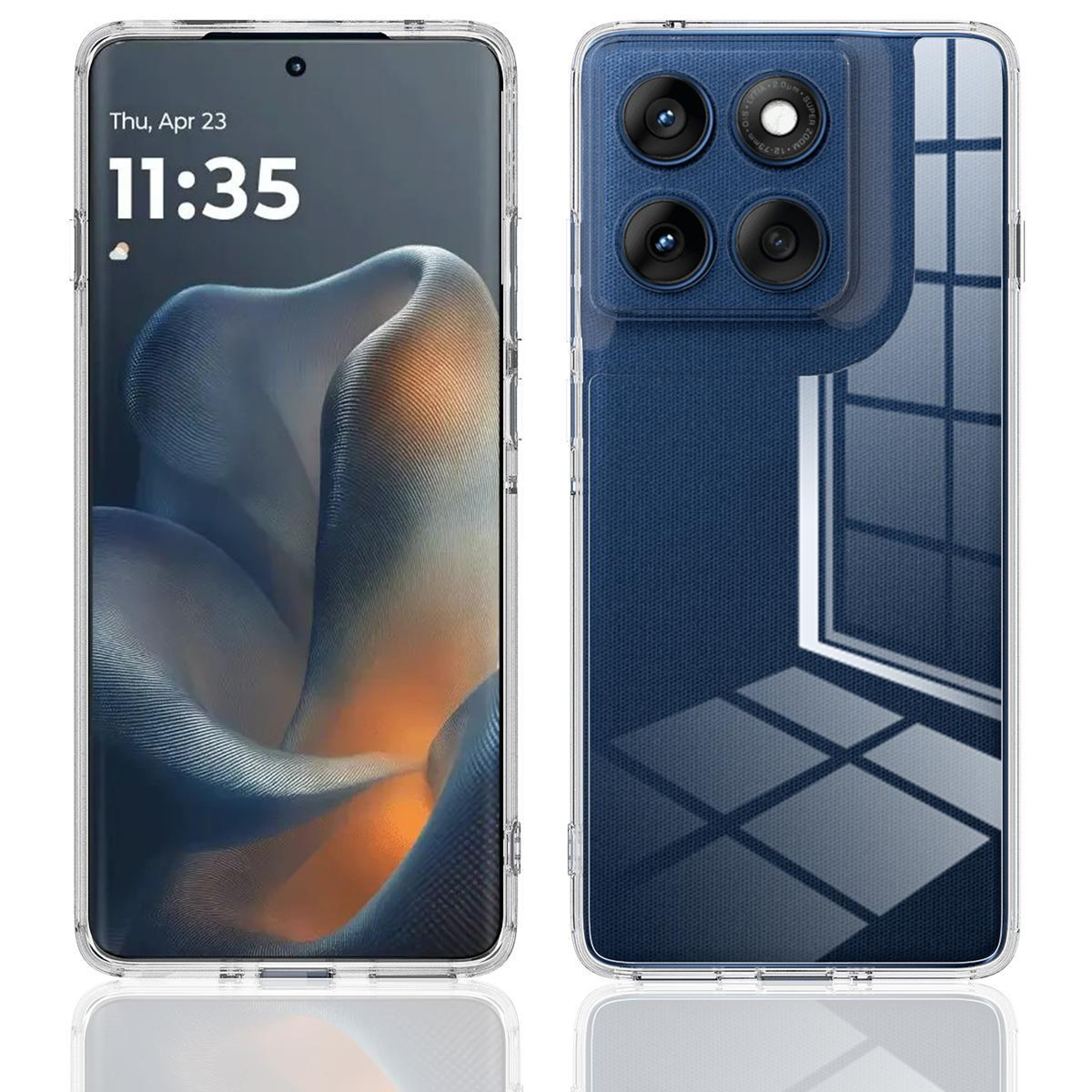 Motorola Edge 60 Pro Clear Case Scratchproof Acrylic TPU Protective Cover – view 2
