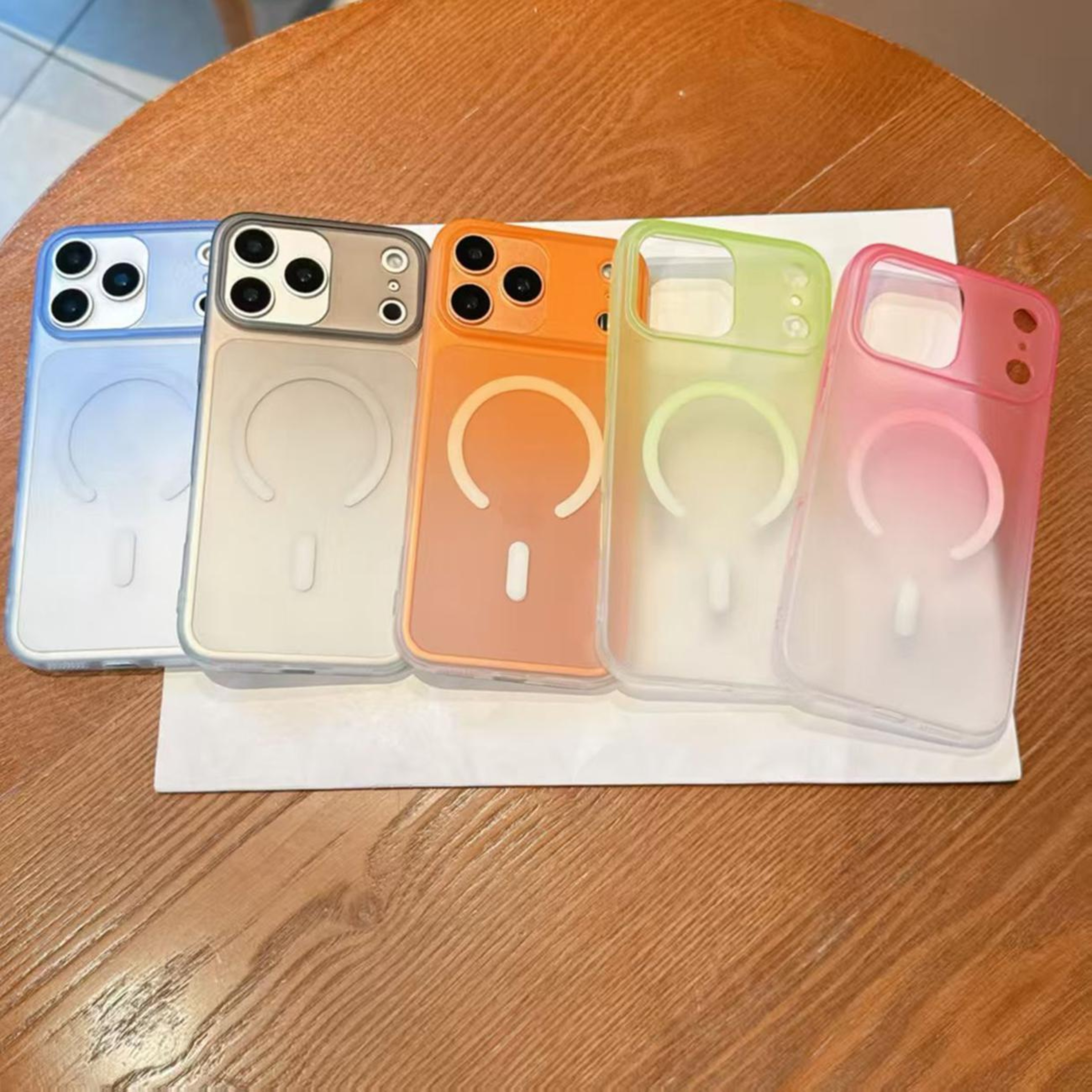 IPhone 13 Pro Max Magnetic Case Frosted Gradient TPU Slim Protective Cover 1
