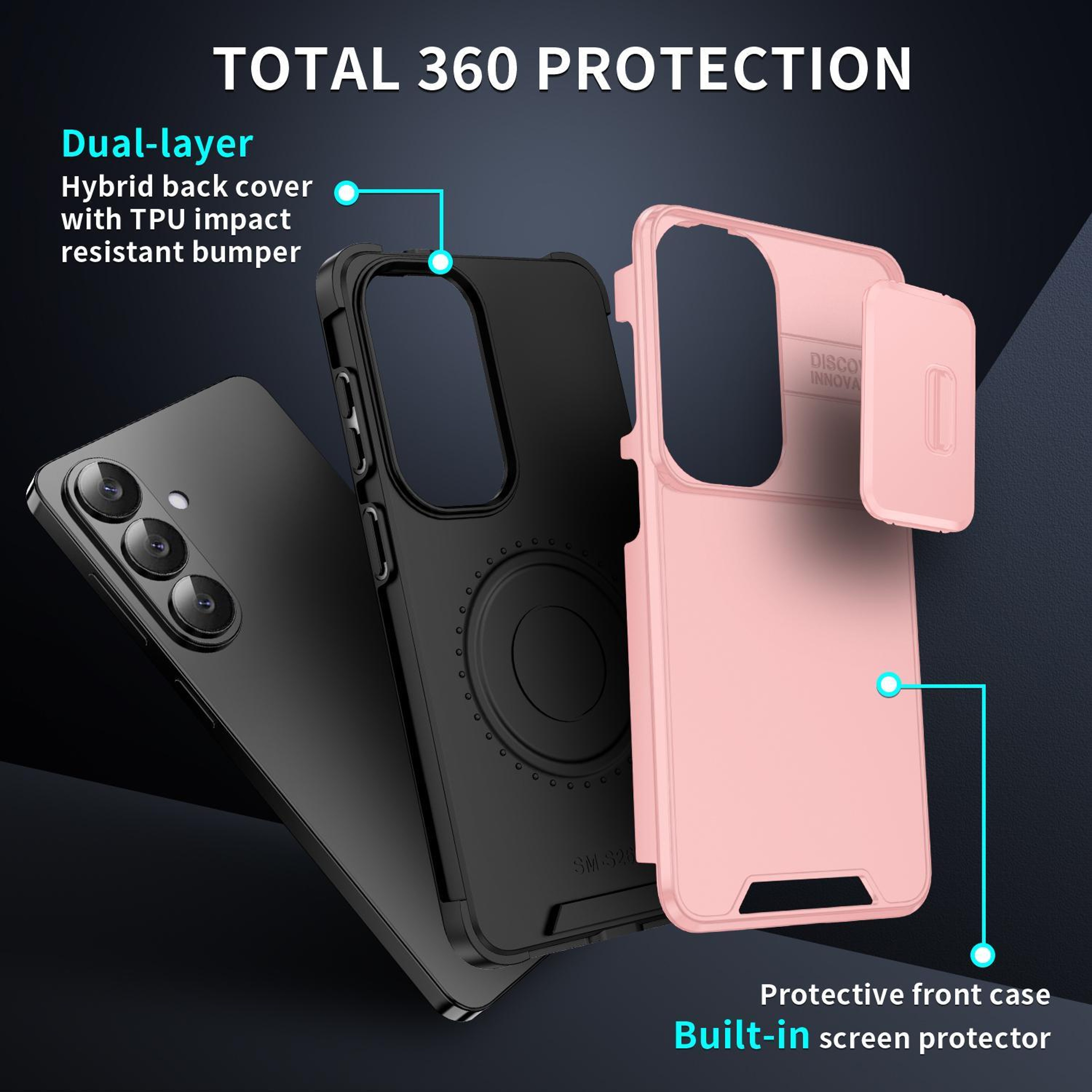 Samsung Galaxy S26 5G CamShield Case With Sliding Camera Cover And Shockproof TPU PC Protection 2