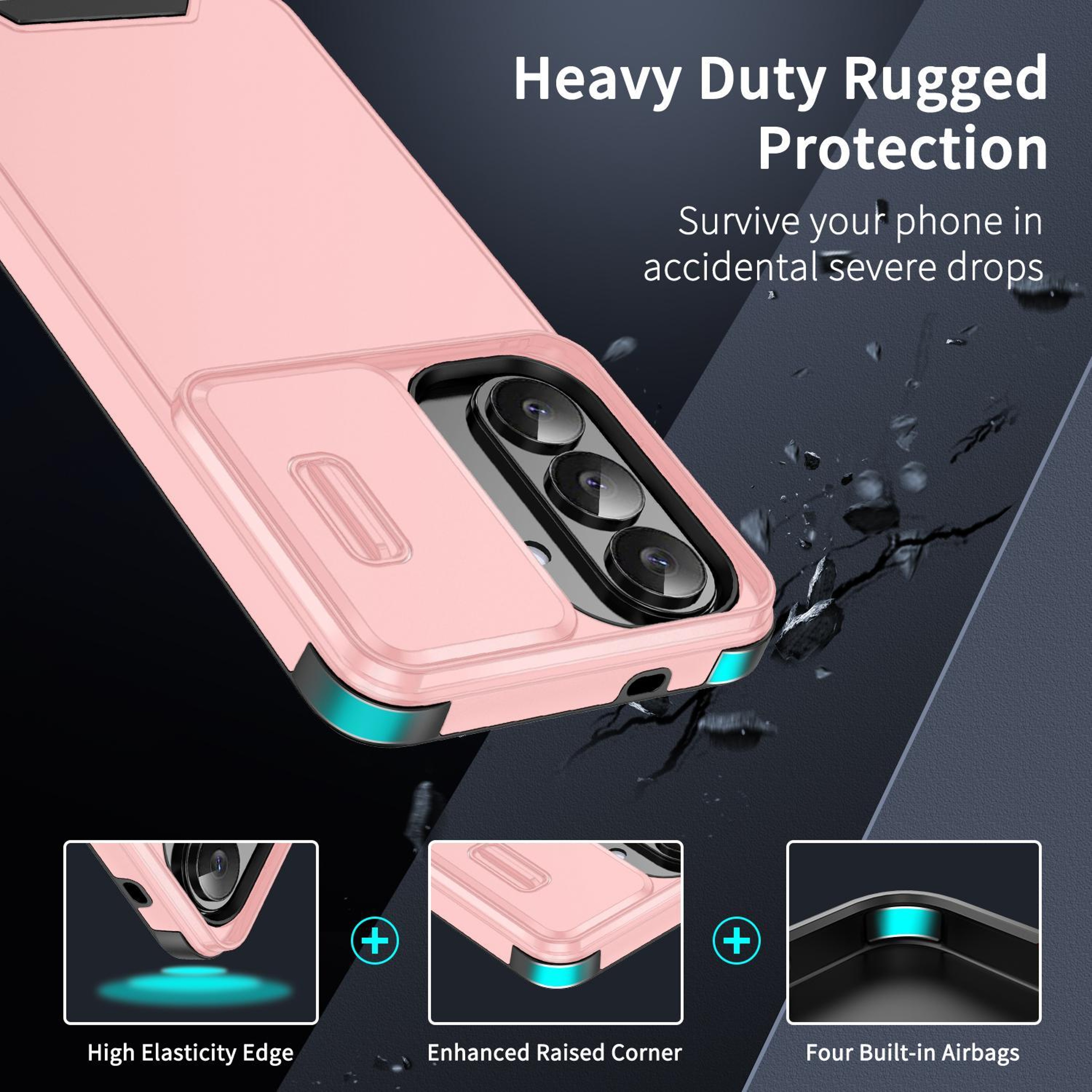 Samsung Galaxy S26 5G CamShield Case With Sliding Camera Cover And Shockproof TPU PC Protection 3