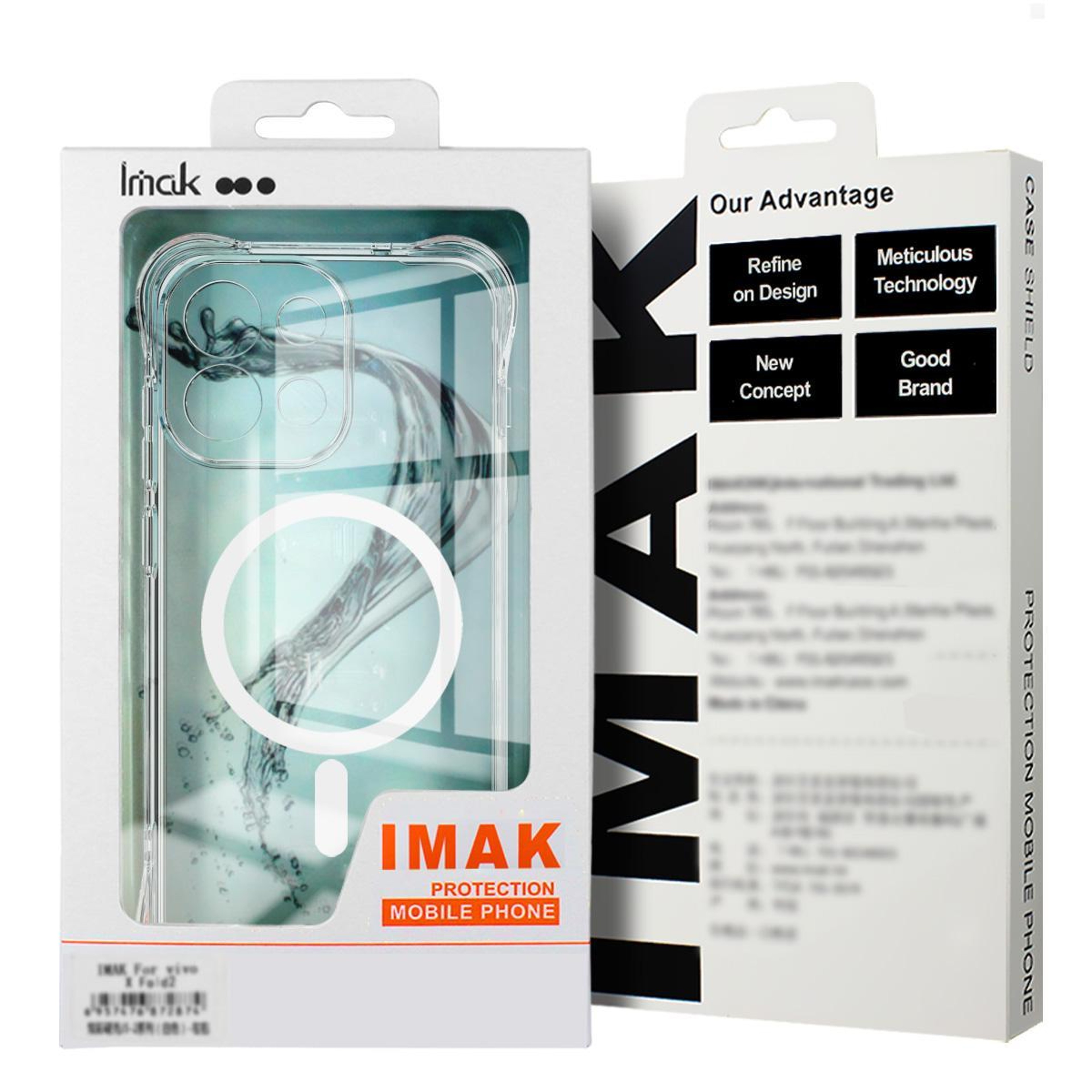 imak vivo X300s Case Clear Magnetic Shockproof Airbag TPU Cover – view 3