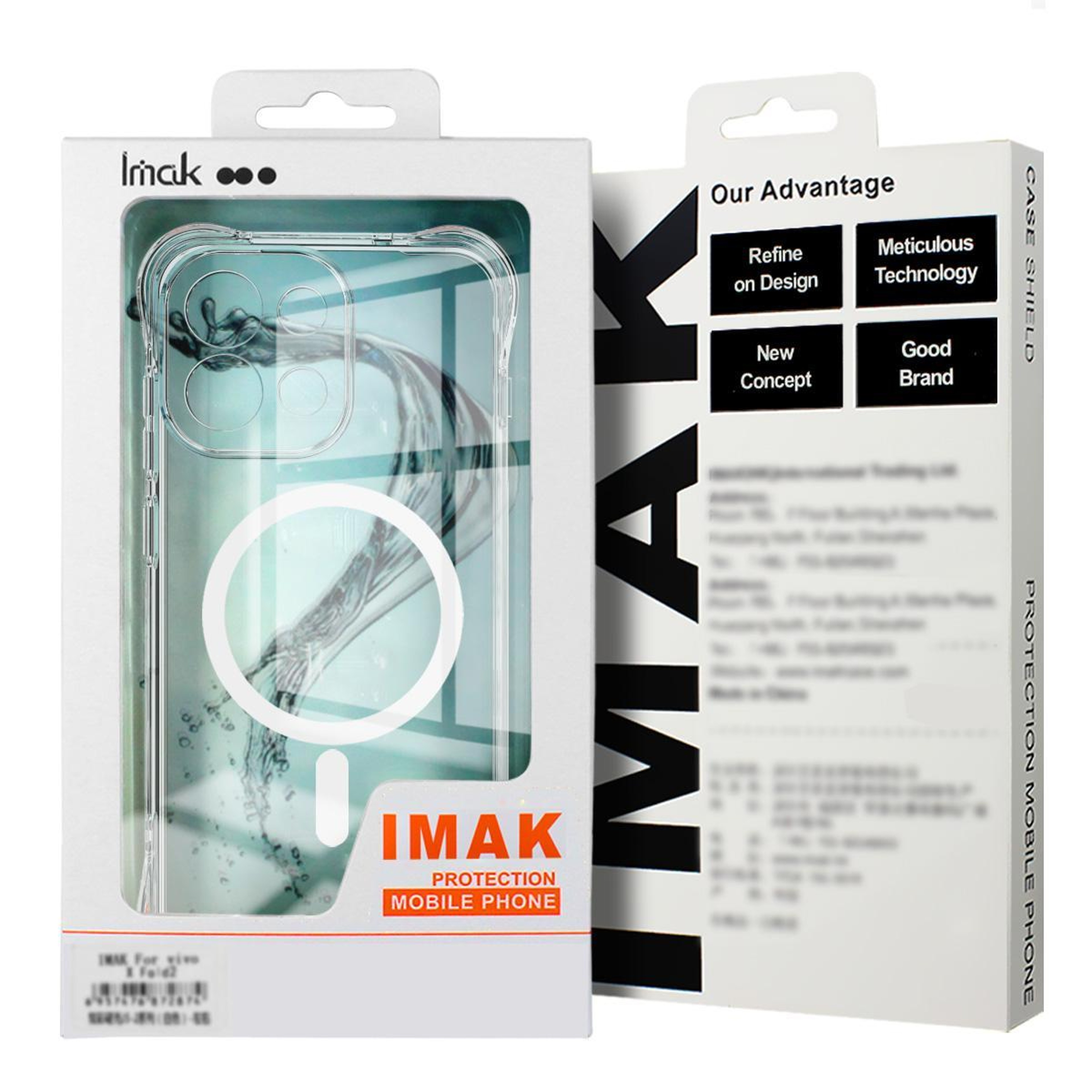 Vivo X300 Pro Magnetic Shockproof Clear TPU Case with Airbag Protection – view 10