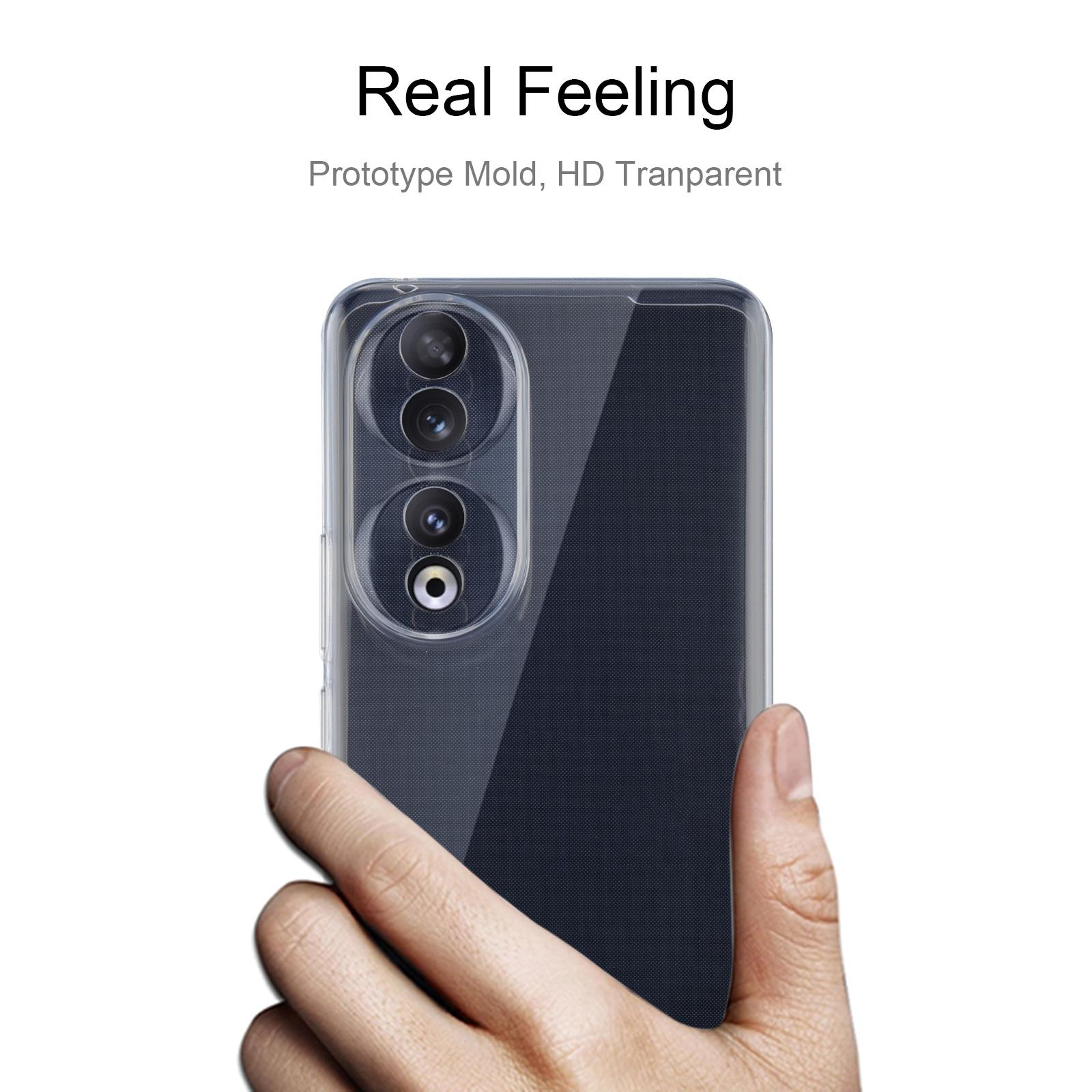 Honor 90 Clear TPU Case Ultra-Thin Scratch-Resistant Protective Cover – view 3