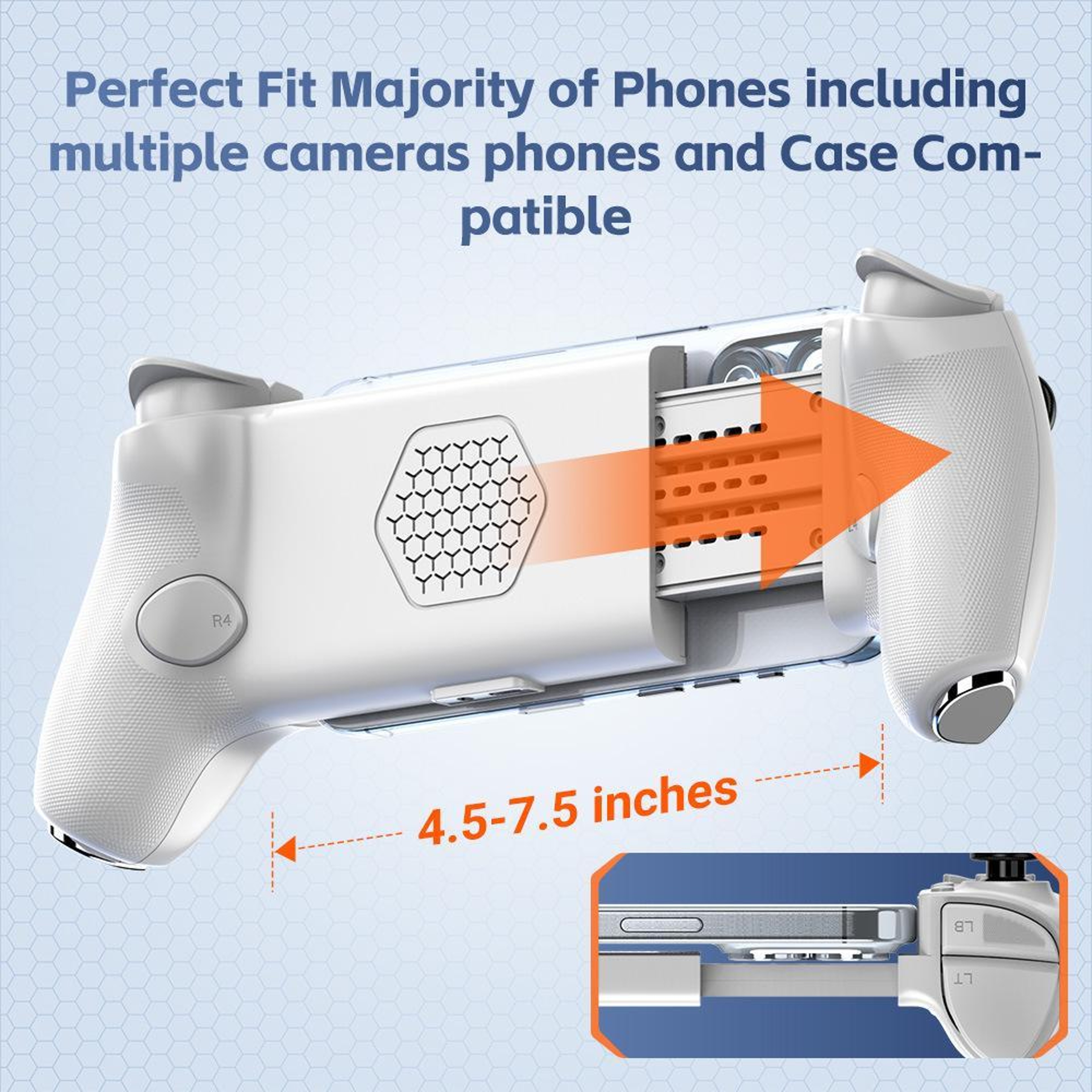 AB01 Max Mobile Gaming Controller with Hall Effect Joysticks and Type-C Bluetooth – view 3
