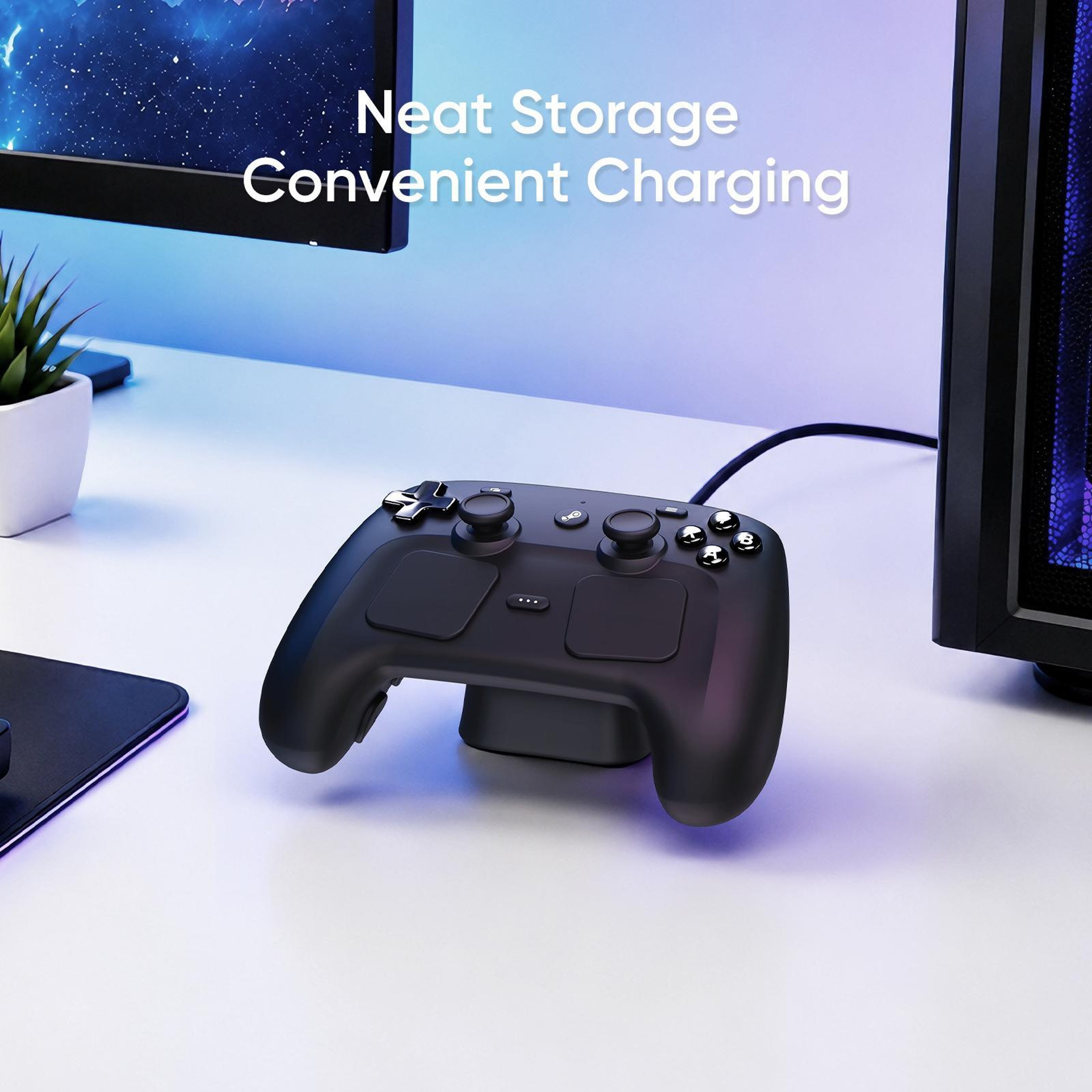 Steam Controller 2 Magnetic Charging Dock Silicone Controller Stand with Anti-Slip Base – view 7