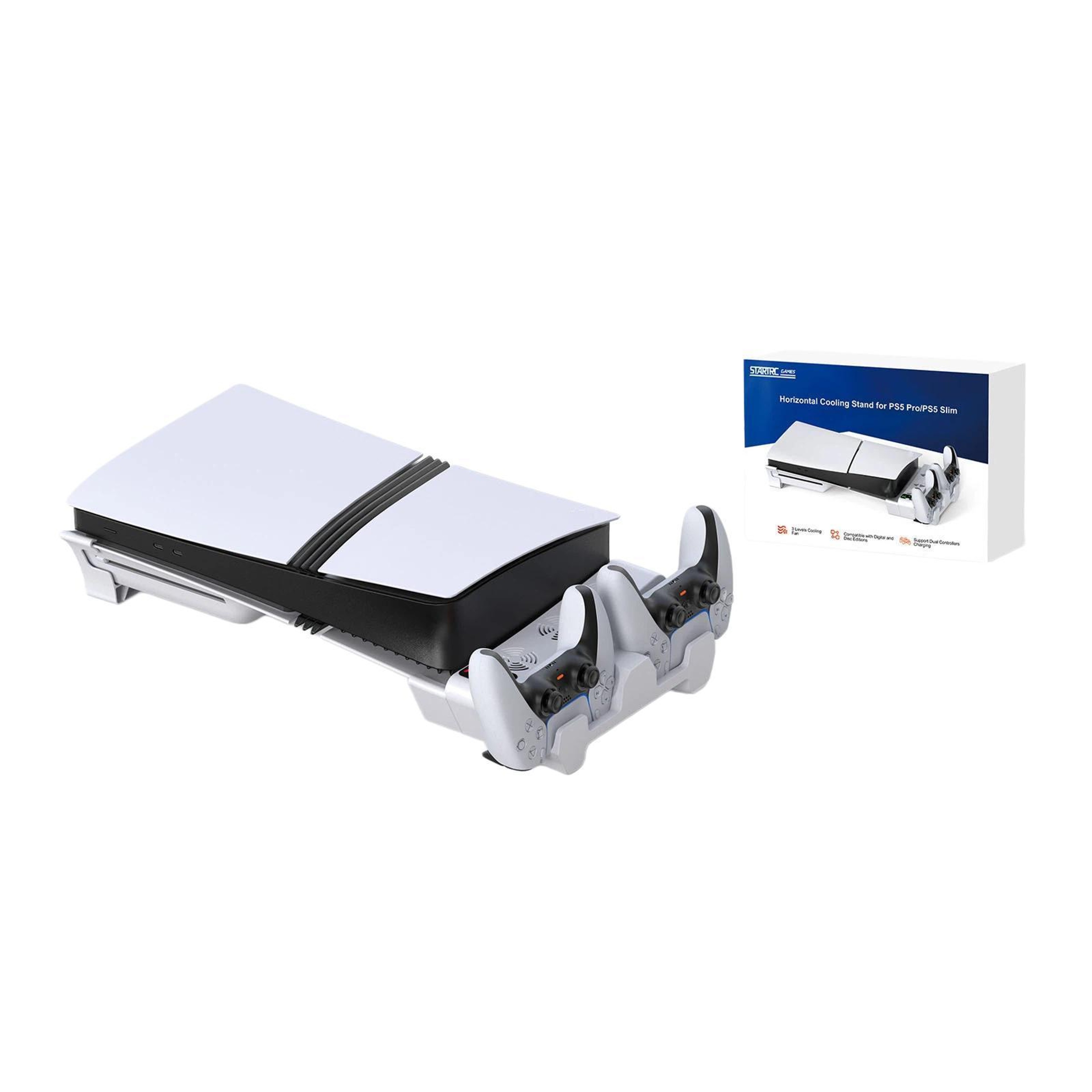STARTRC GAMES PS5 Pro Slim Cooling Stand with Controller Charging Dock and Triple Fans – view 9