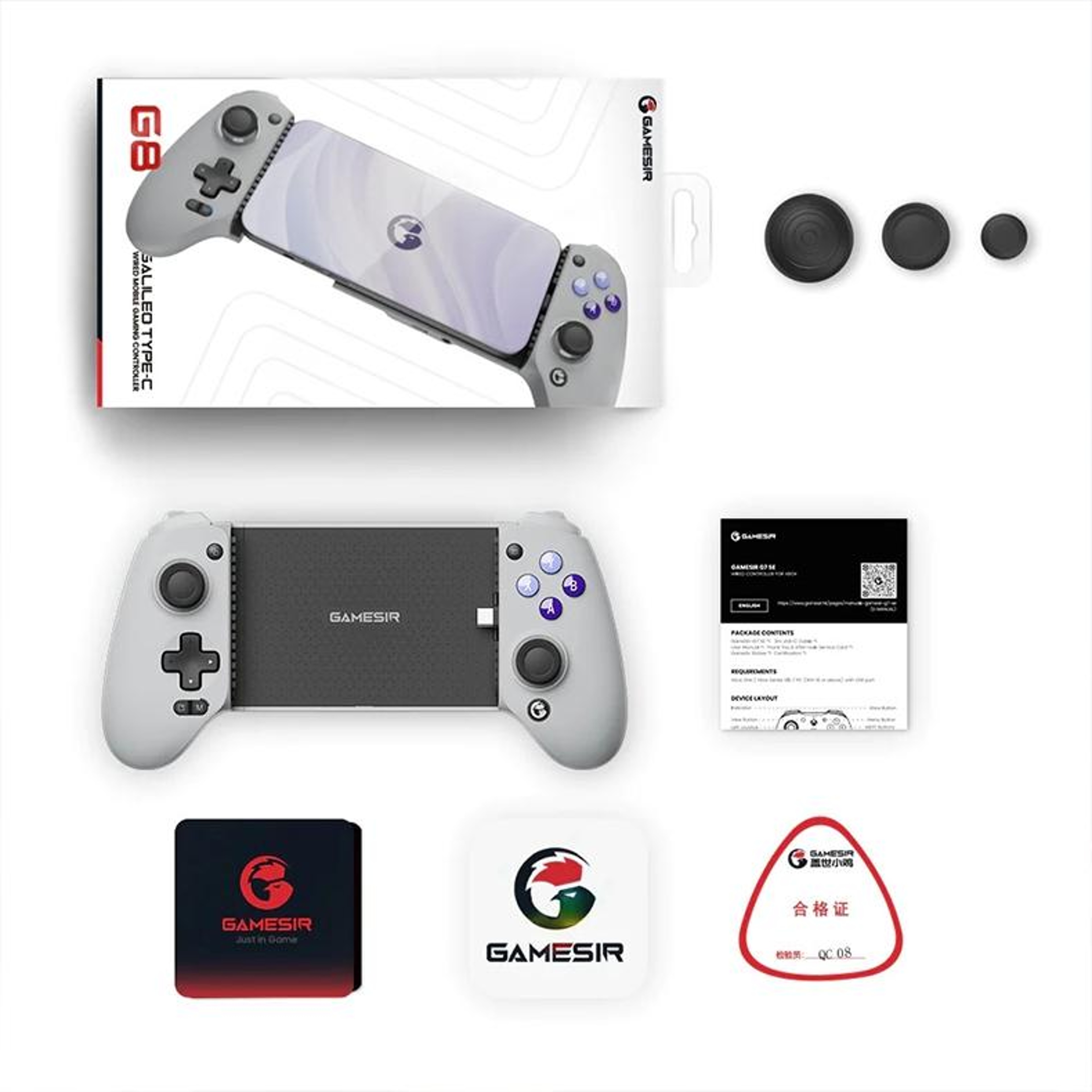 GameSir G8 Sagittarius USBC Mobile Gaming Controller With Hall Effect Joysticks For IPhone 15 And A 9