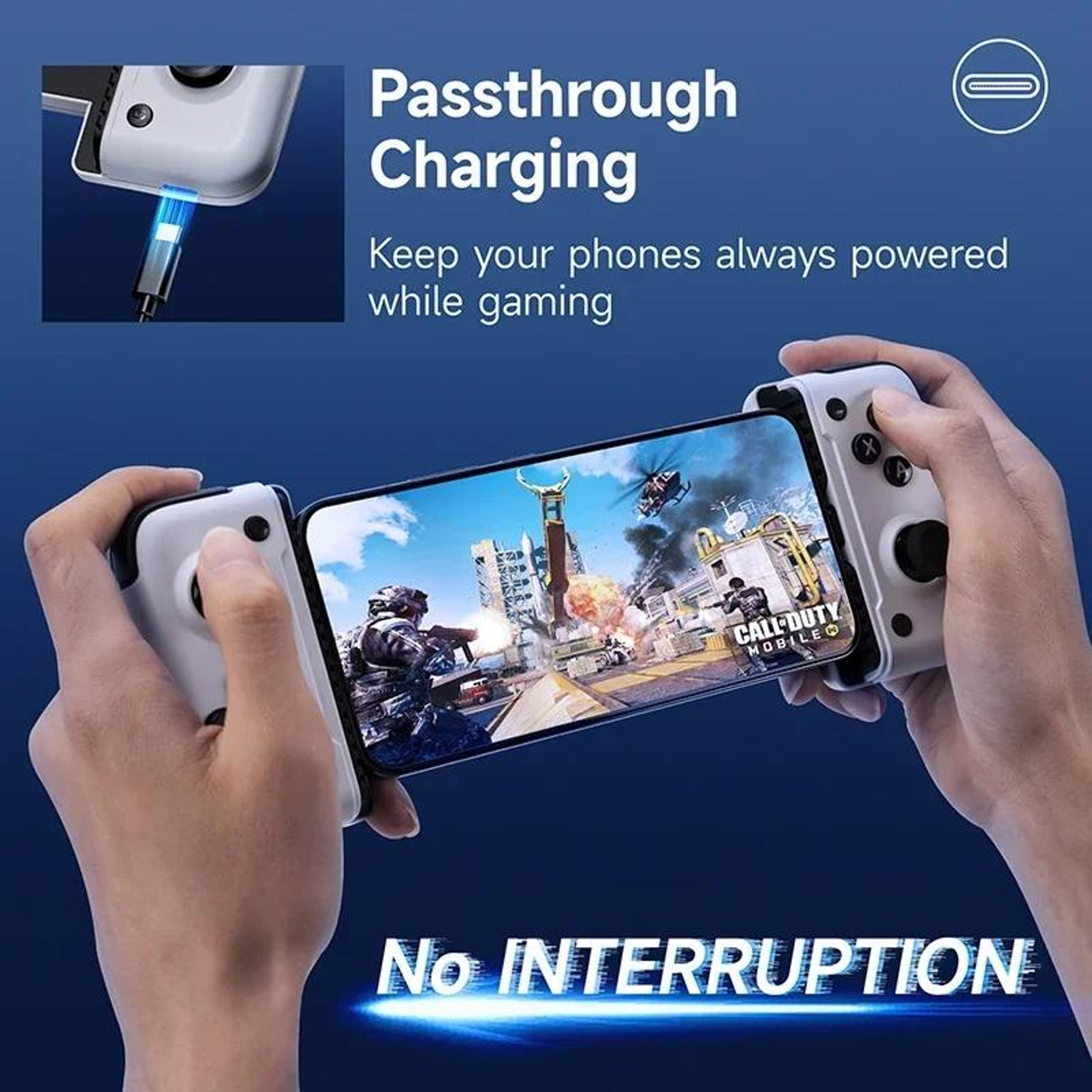 EasySMX M05 Mobile Gaming Controller with Hall Effect Triggers for iPhone 15 and Android USB-C Phones – view 8